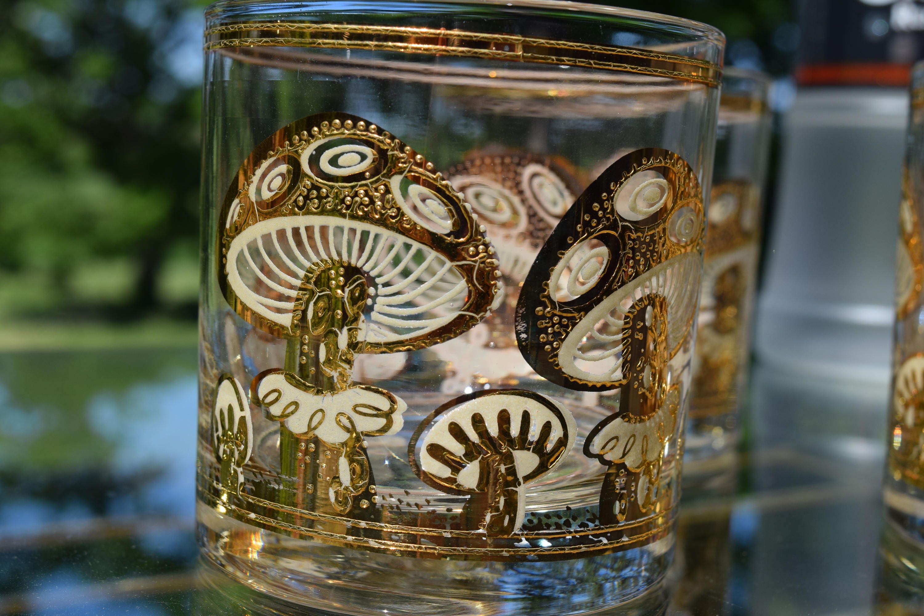 vintage drinkware glasses
