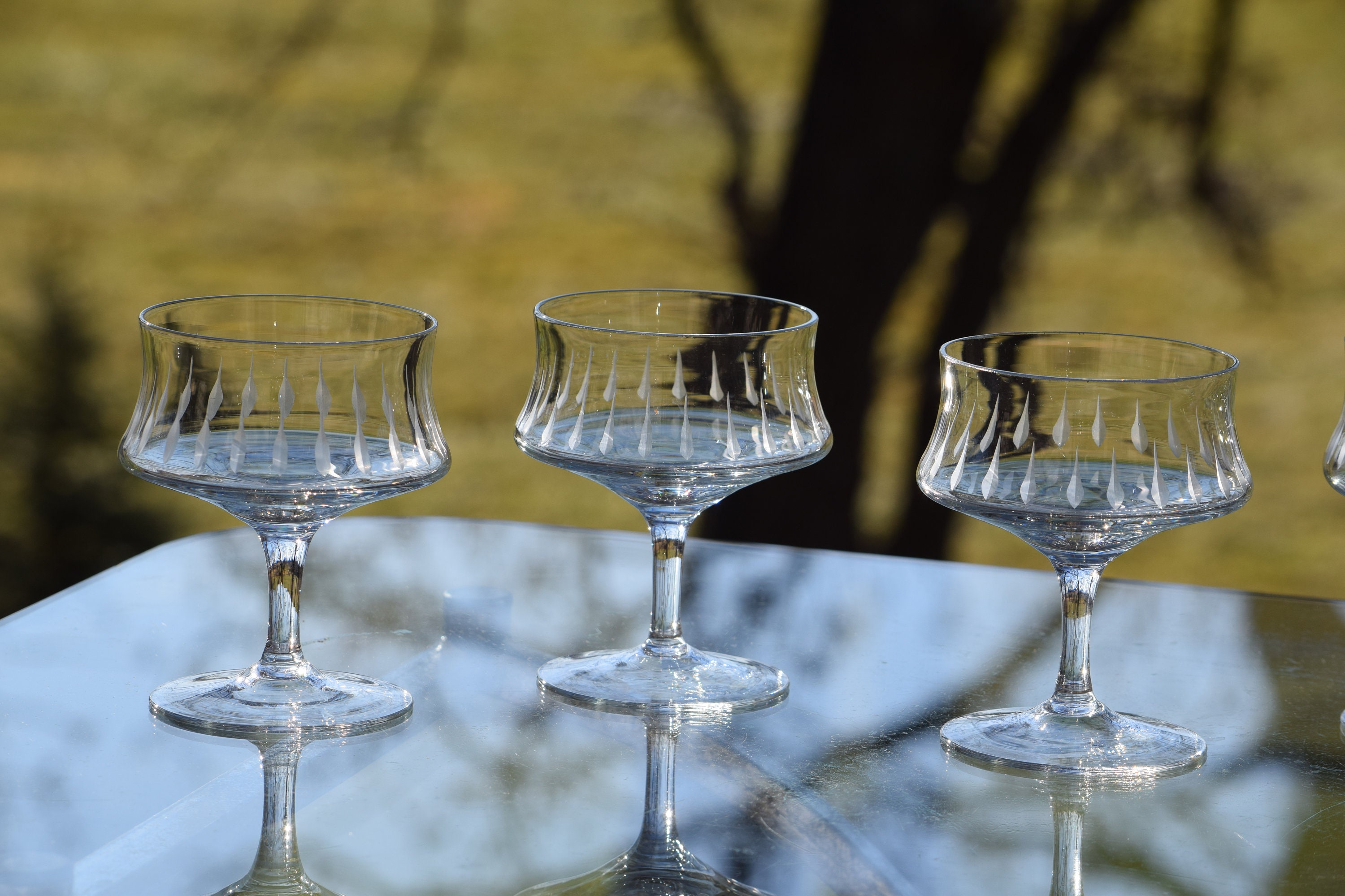vintage manhattan cocktail glasses
