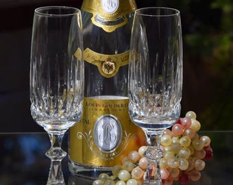Vintage Crystal Champagne Flutes: Schott-Zwiesel Tango Toasting Glasses