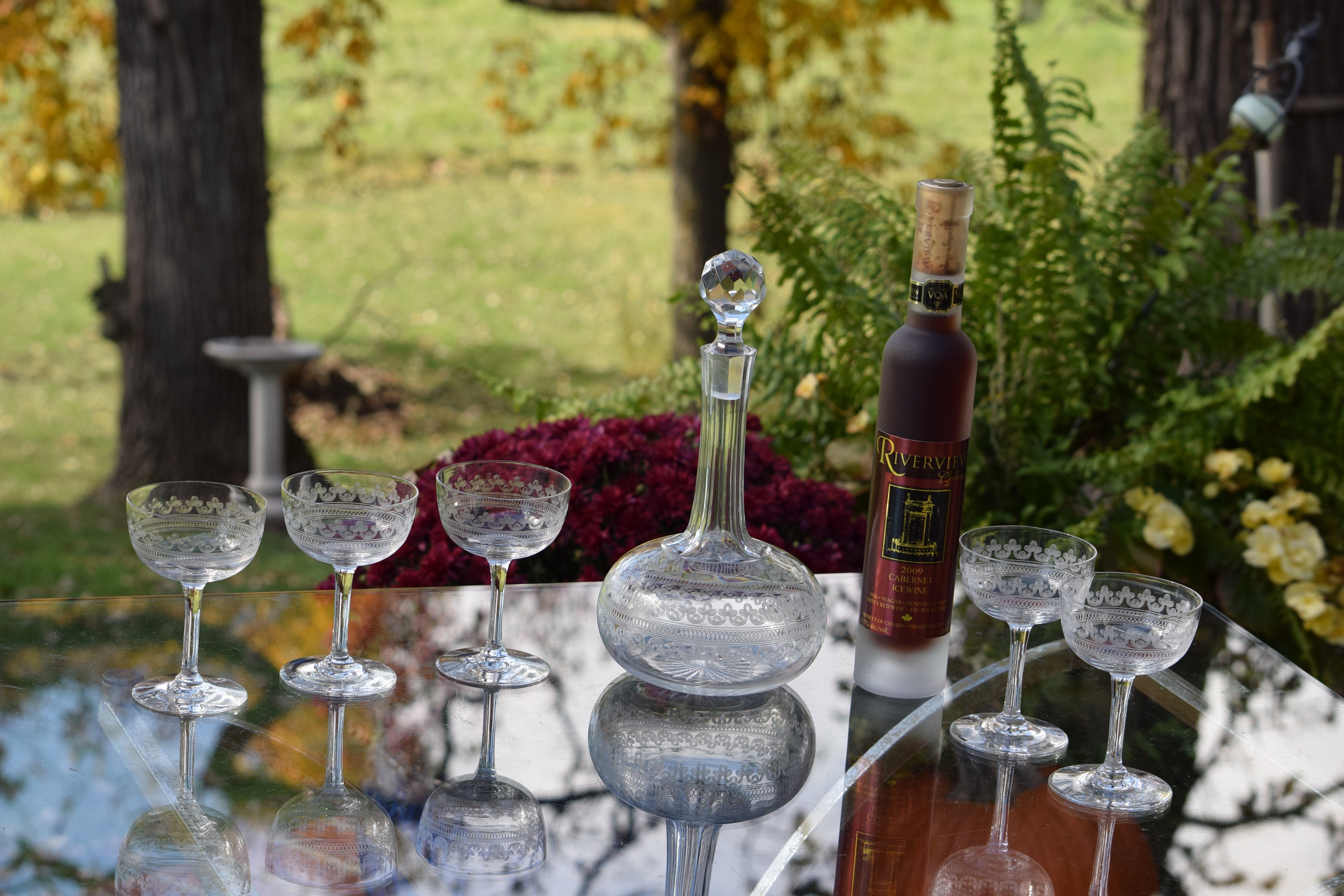 Christmas Wine Carafe-Matching Cordials