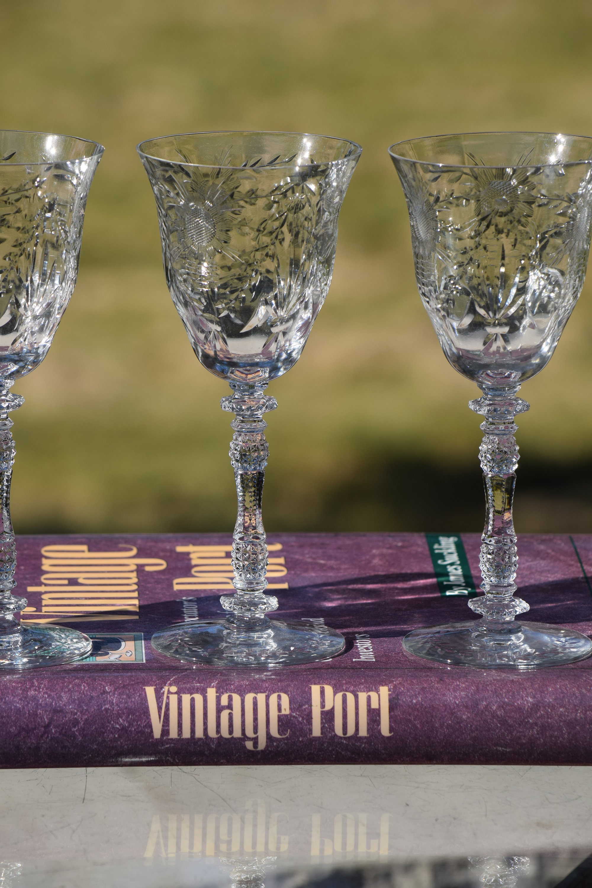 Christie Deco Claret/Wine Glass Set: Vintage