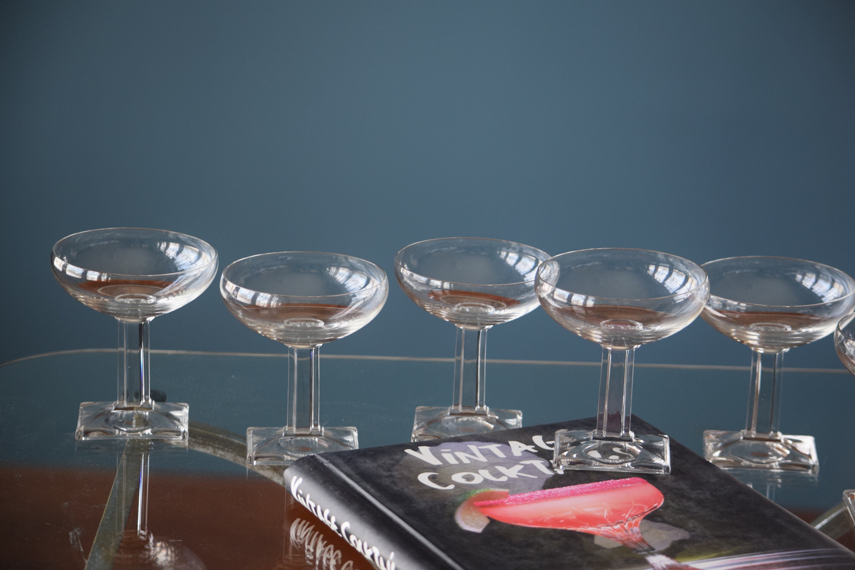 Set of 6 Square Champagne Flutes