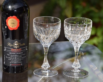 Vintage Mikasa Crystal Wine Glasses - Mismatched Set of 4, Mikasa Edinburgh, Buckingham, Marbella