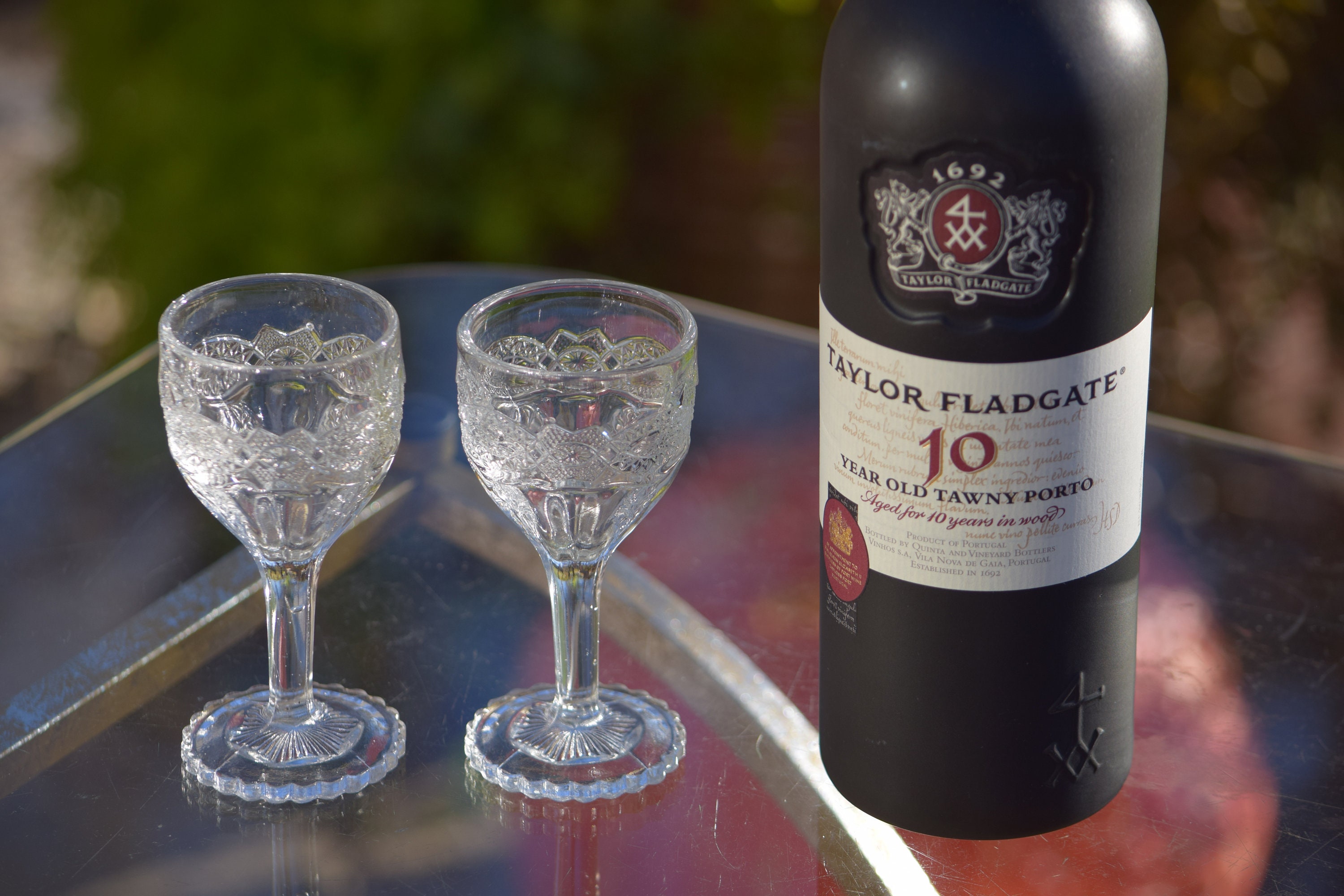 Vintage Wine Liqueur Cordials Glasses, Set of 5, After Dinner Drink