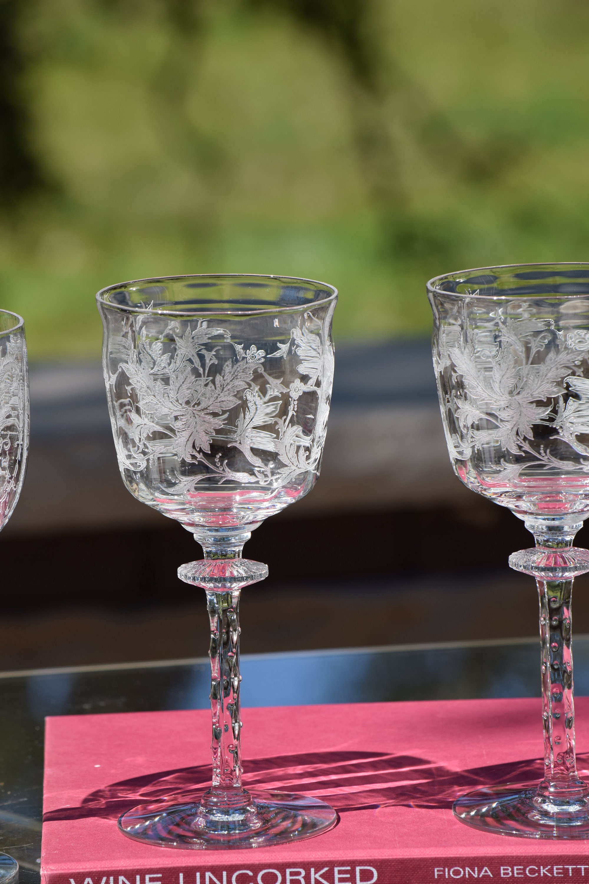 Personalized Epicure Crystal All-Purpose Wine Glasses Set/4