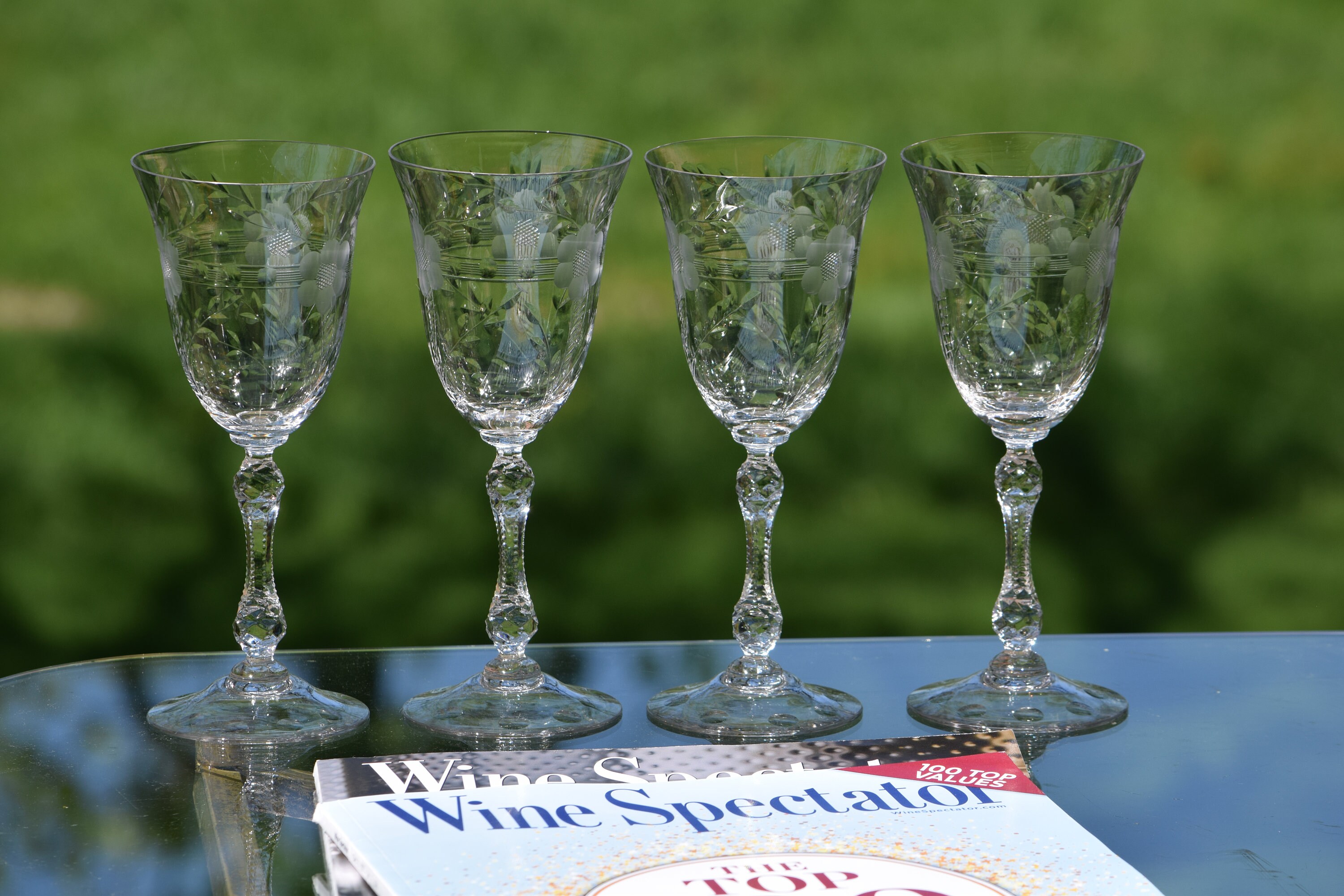 Lydia Wine Glasses, Mixed Set of 4