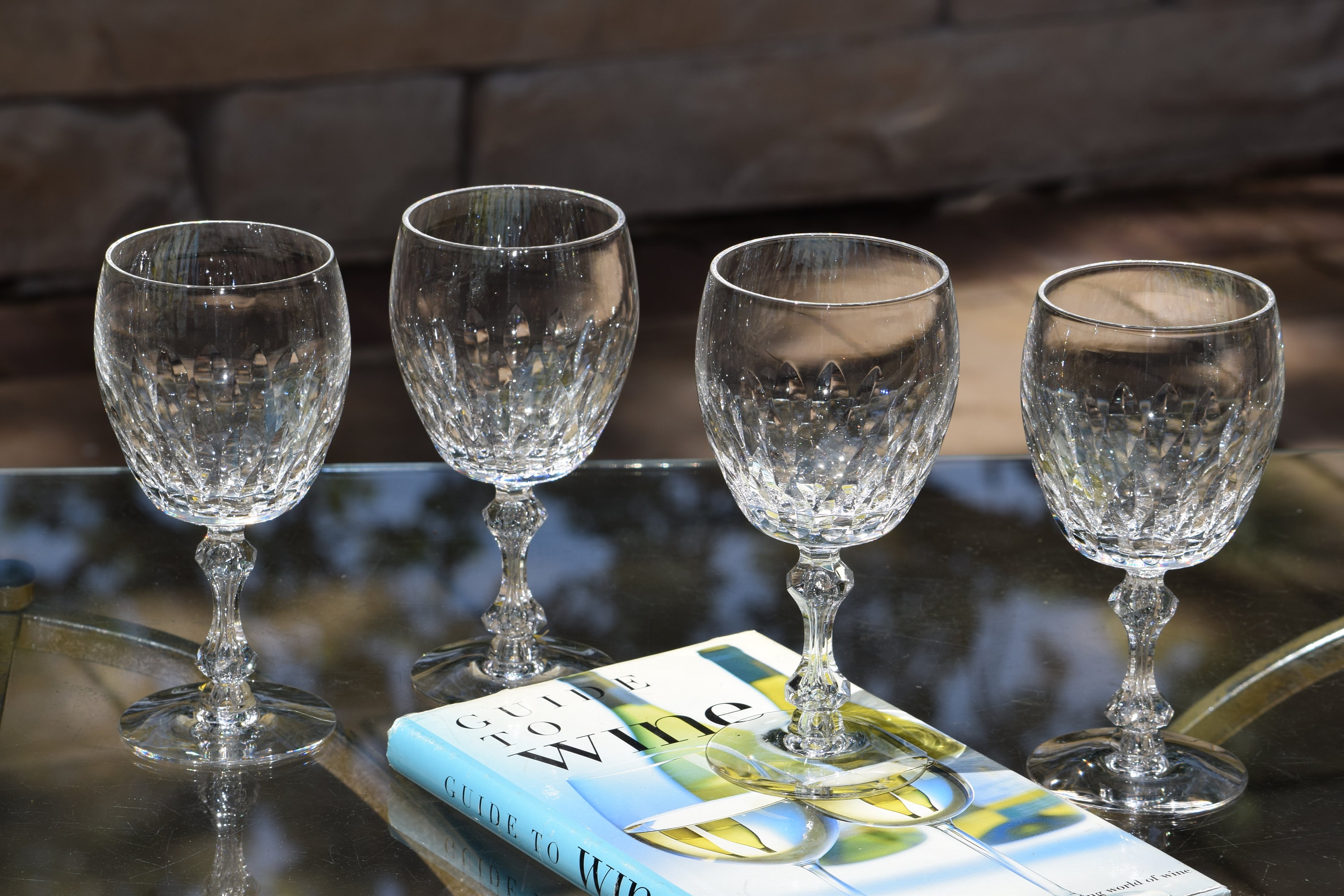 Vance Cut-Glass Drinking Glasses