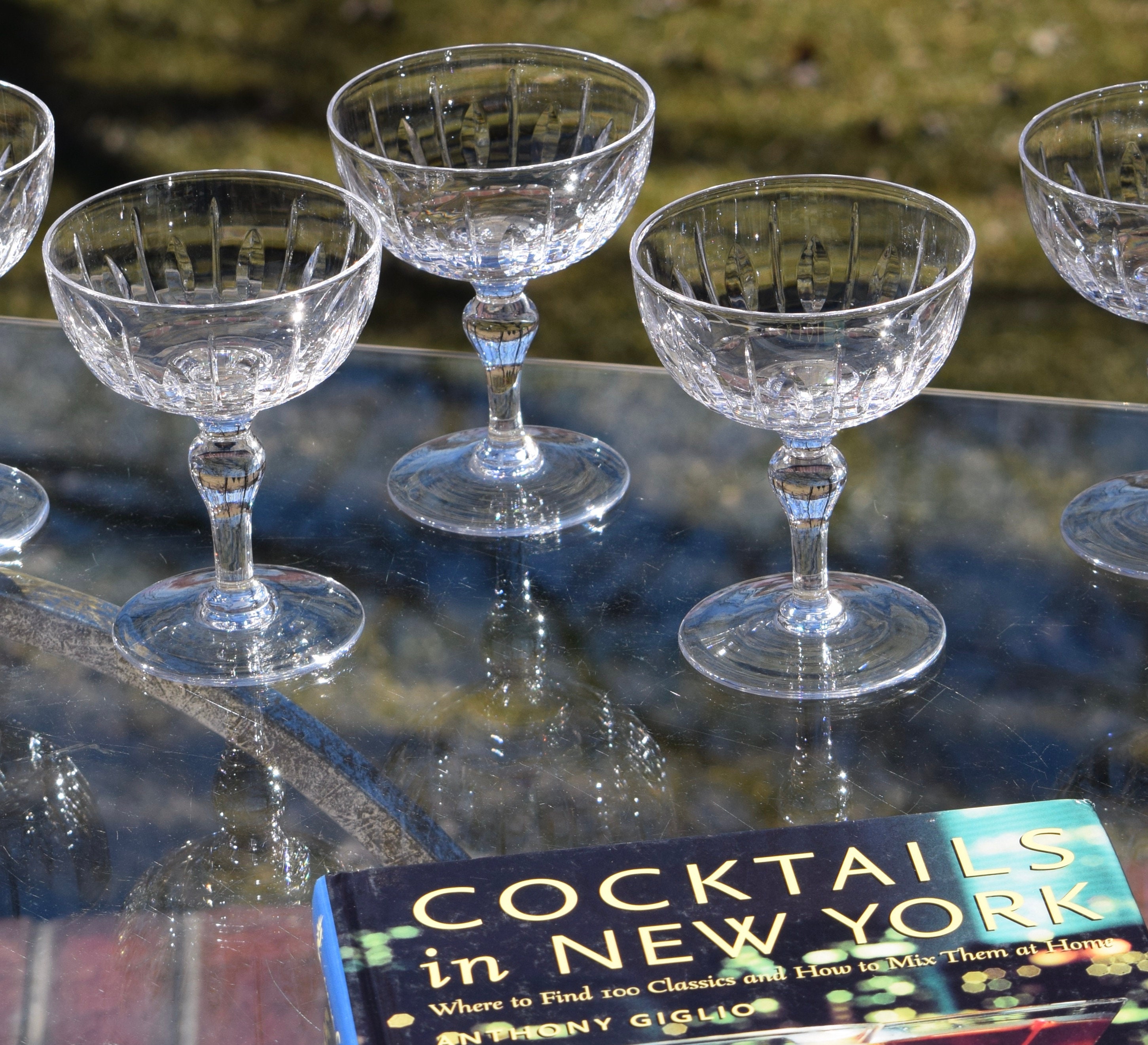 vintage manhattan cocktail glasses