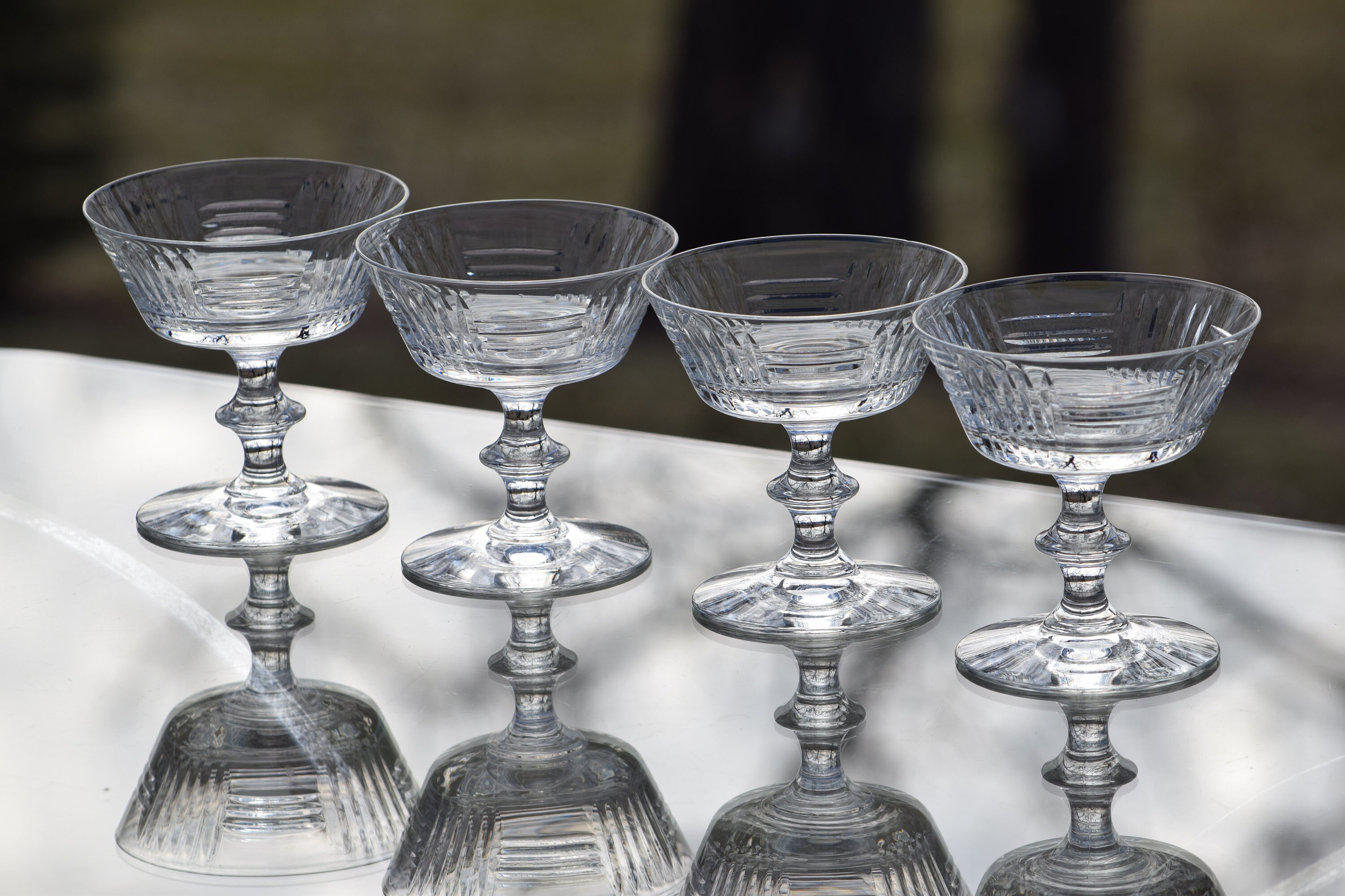 Vintage Cocktail Martini Glasses, Set of 4, circa 1950's, Vintage