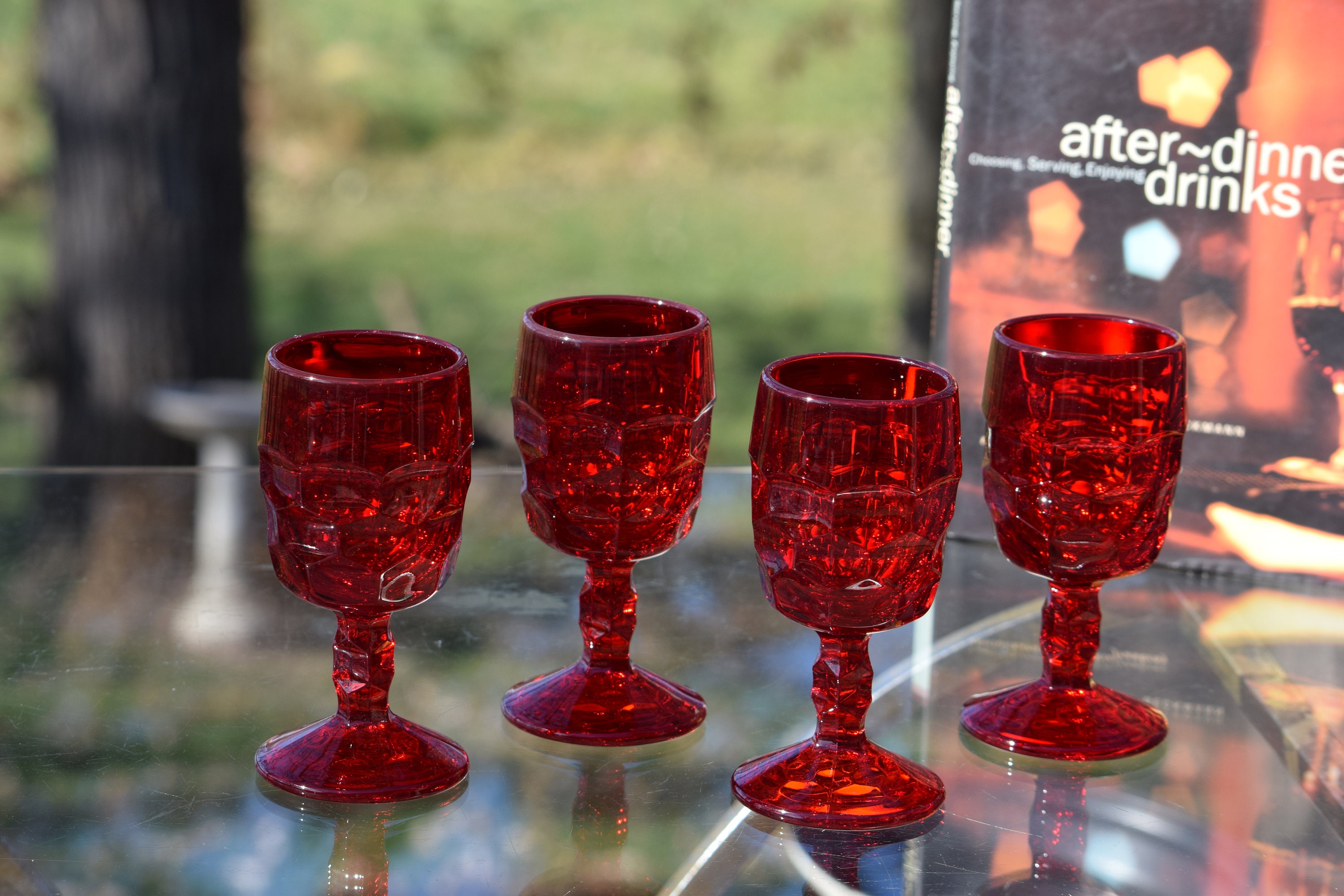 Antique Red Glasses