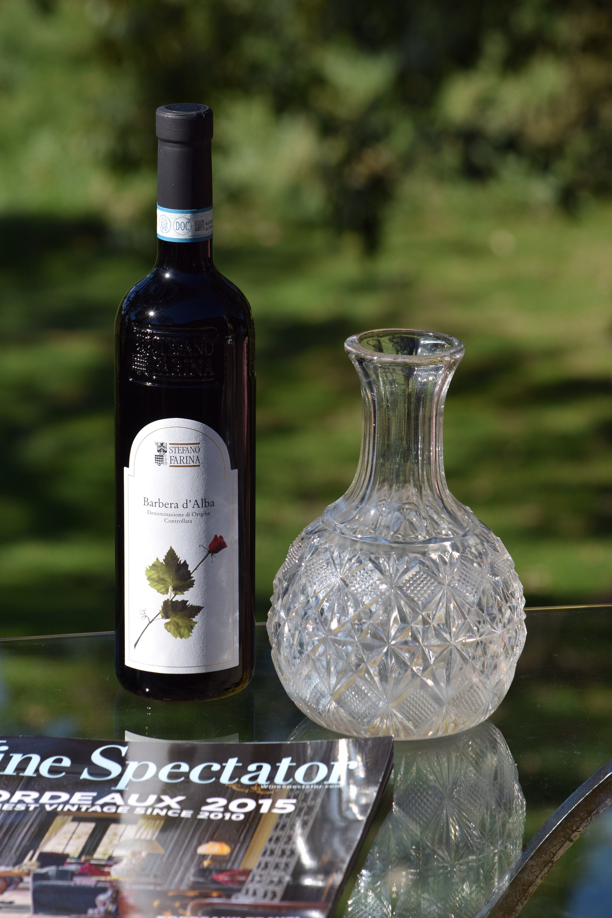 Antique EAPG Early American Pressed Glass Blown Decanter with