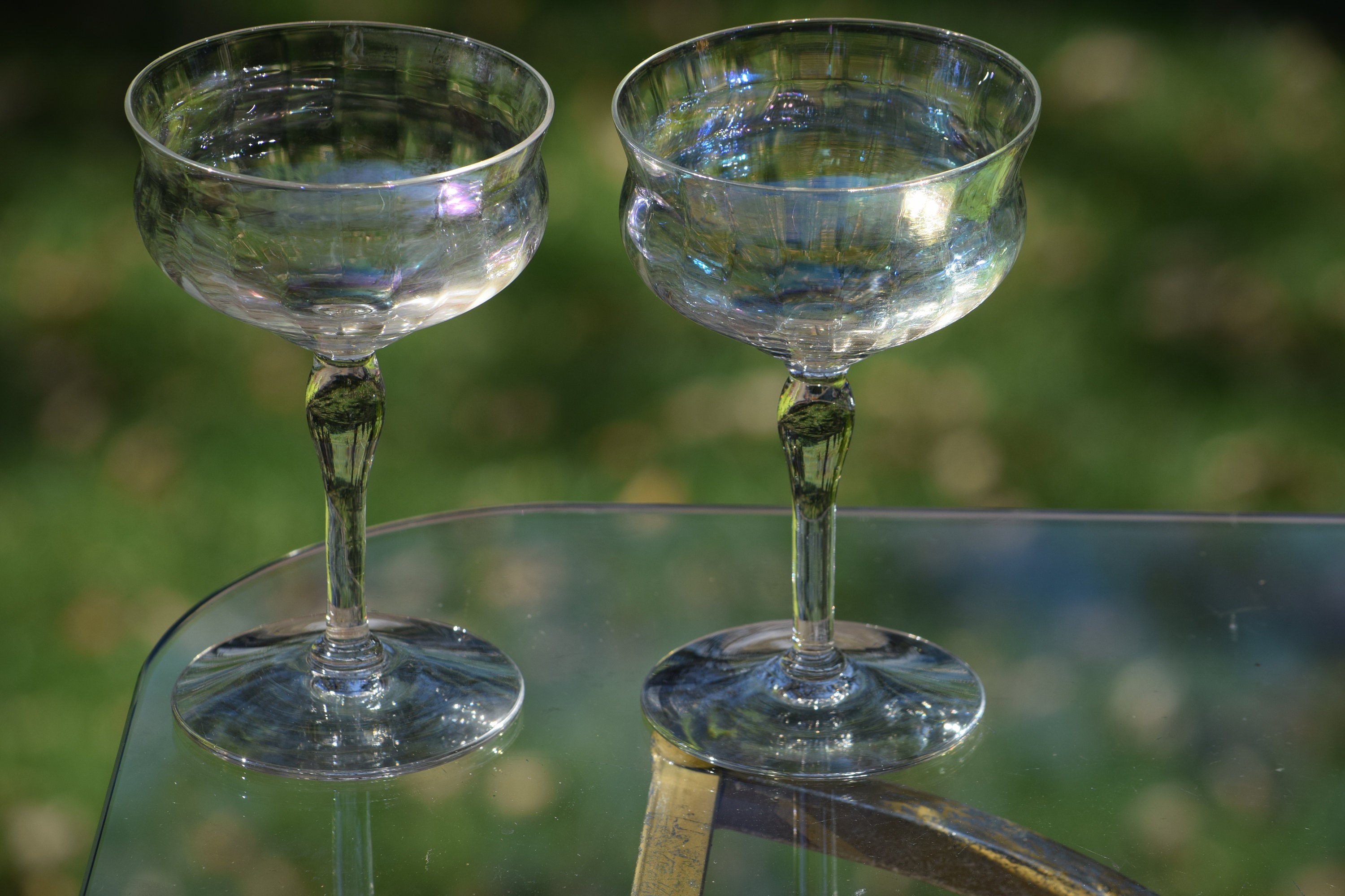 iridescent wine glasses iridescent wine glasses