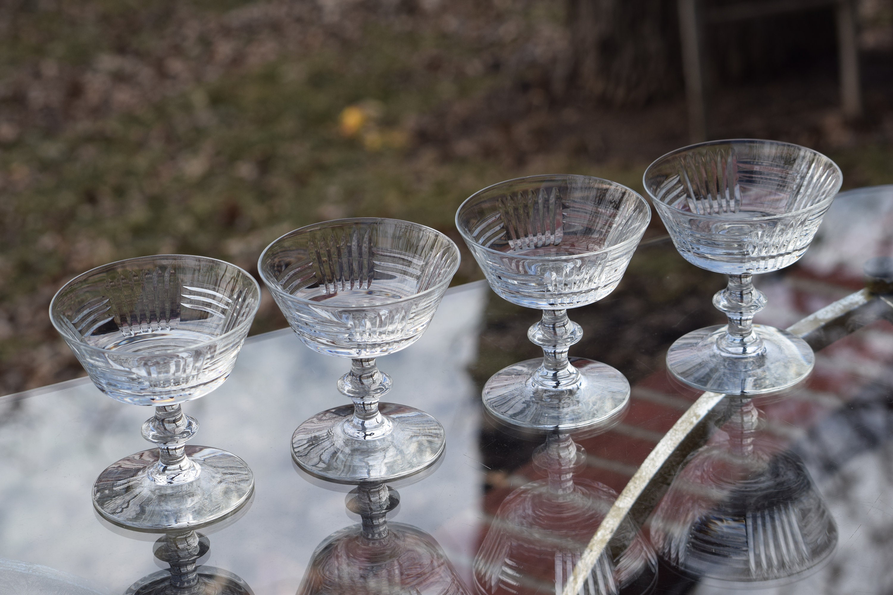 vintage manhattan cocktail glasses