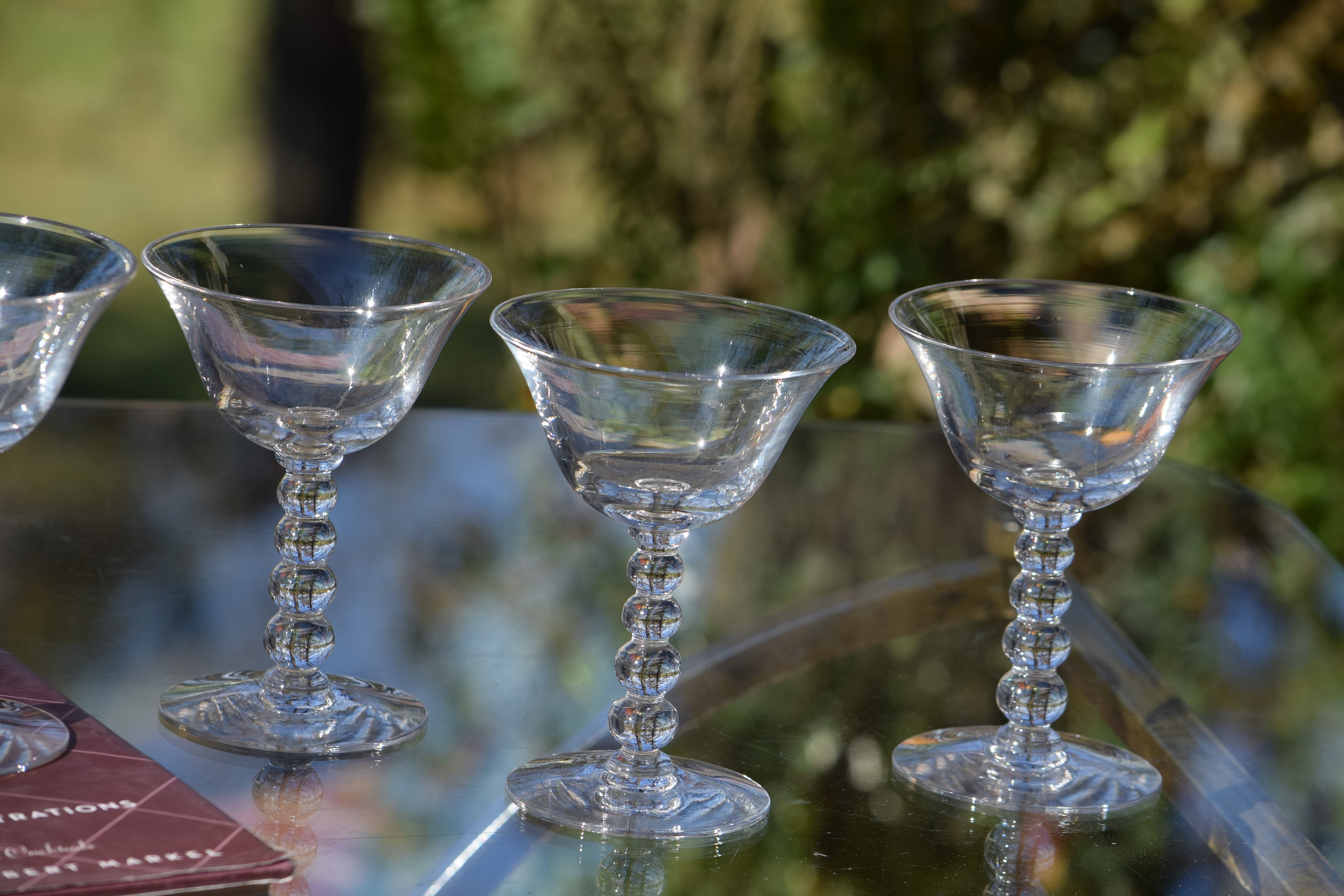 4 Vintage Cocktail Glasses, Candlewick, circa 1950's, 4 oz After