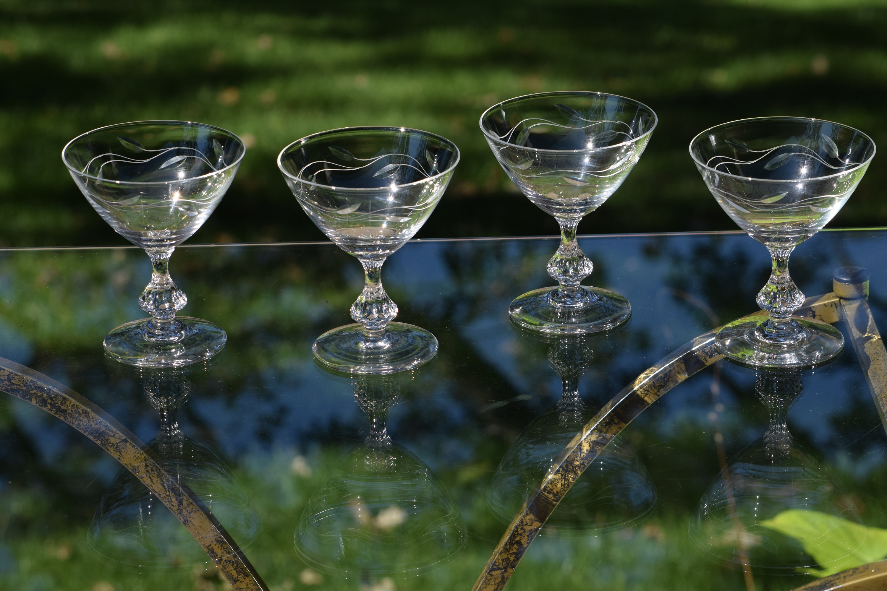 vintage manhattan cocktail glasses