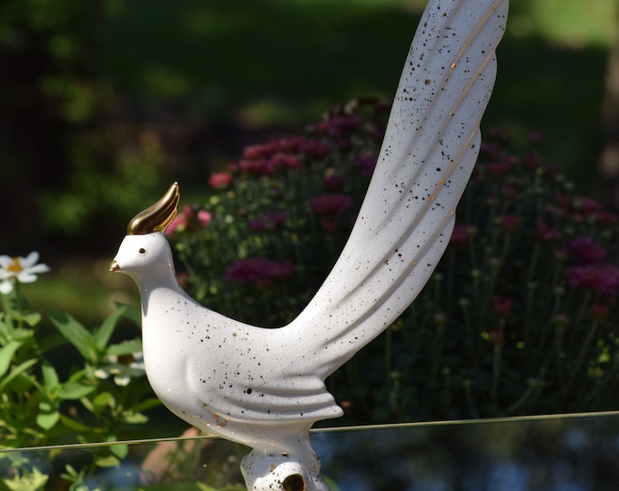 Vintage Mid Century Bird Statue - Mid Century Home Decor - Office Decor - Unique Bird Statue