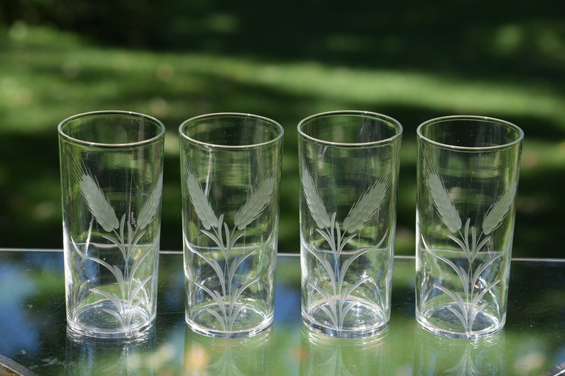 libbey etched glasses