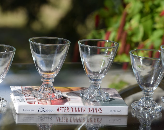 Port Wine Anyone? Vintage Port Wine Liqueur Cordials ~ After Dinner Drink Glasses,  1950's, 3.5 oz Port Wine Cordials~ Sherry glasses