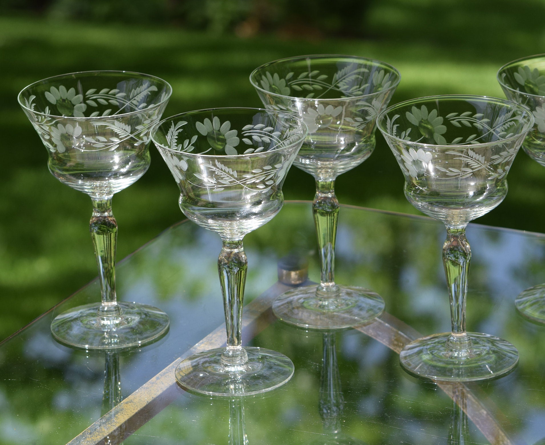 vintage manhattan cocktail glasses