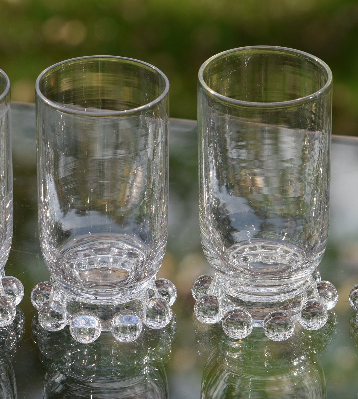 6 Vintage Cocktail - Martini Glasses, Candlewick, circa 1950's