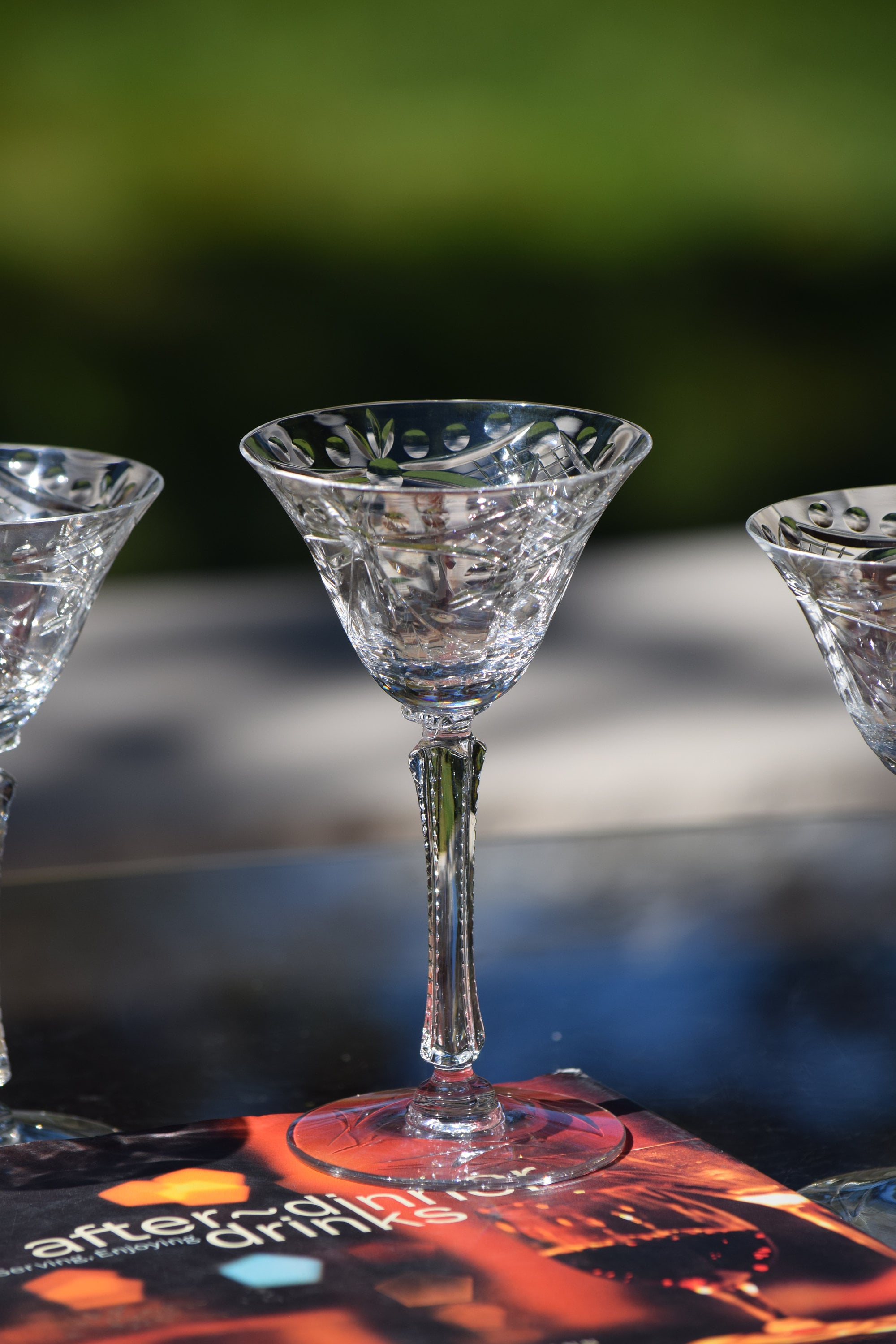 Kira Hand Etched Martini Glass + Reviews | CB2