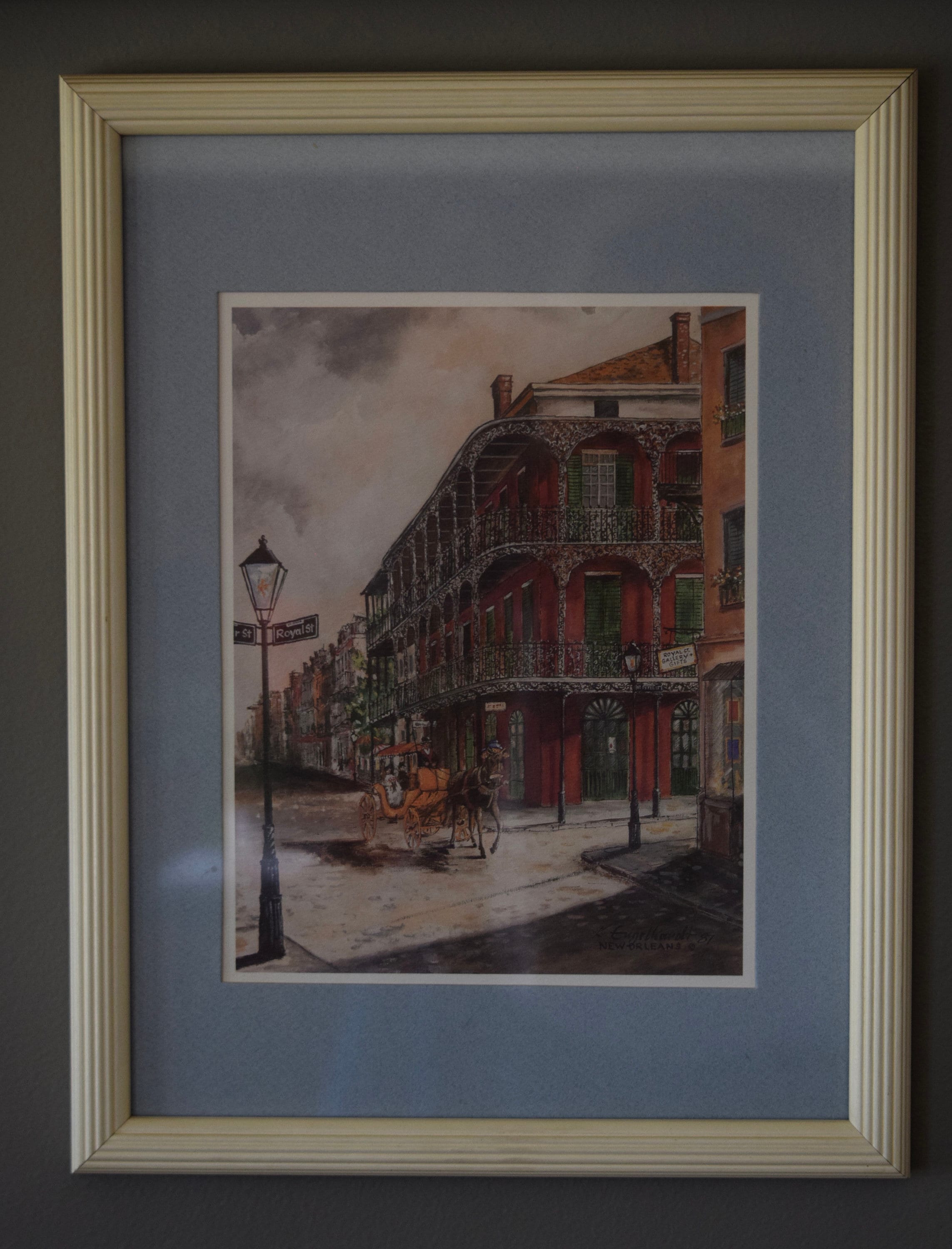 2 Vintage New Orleans Prints, Ken Engelhardt, circa 1987, Orleans