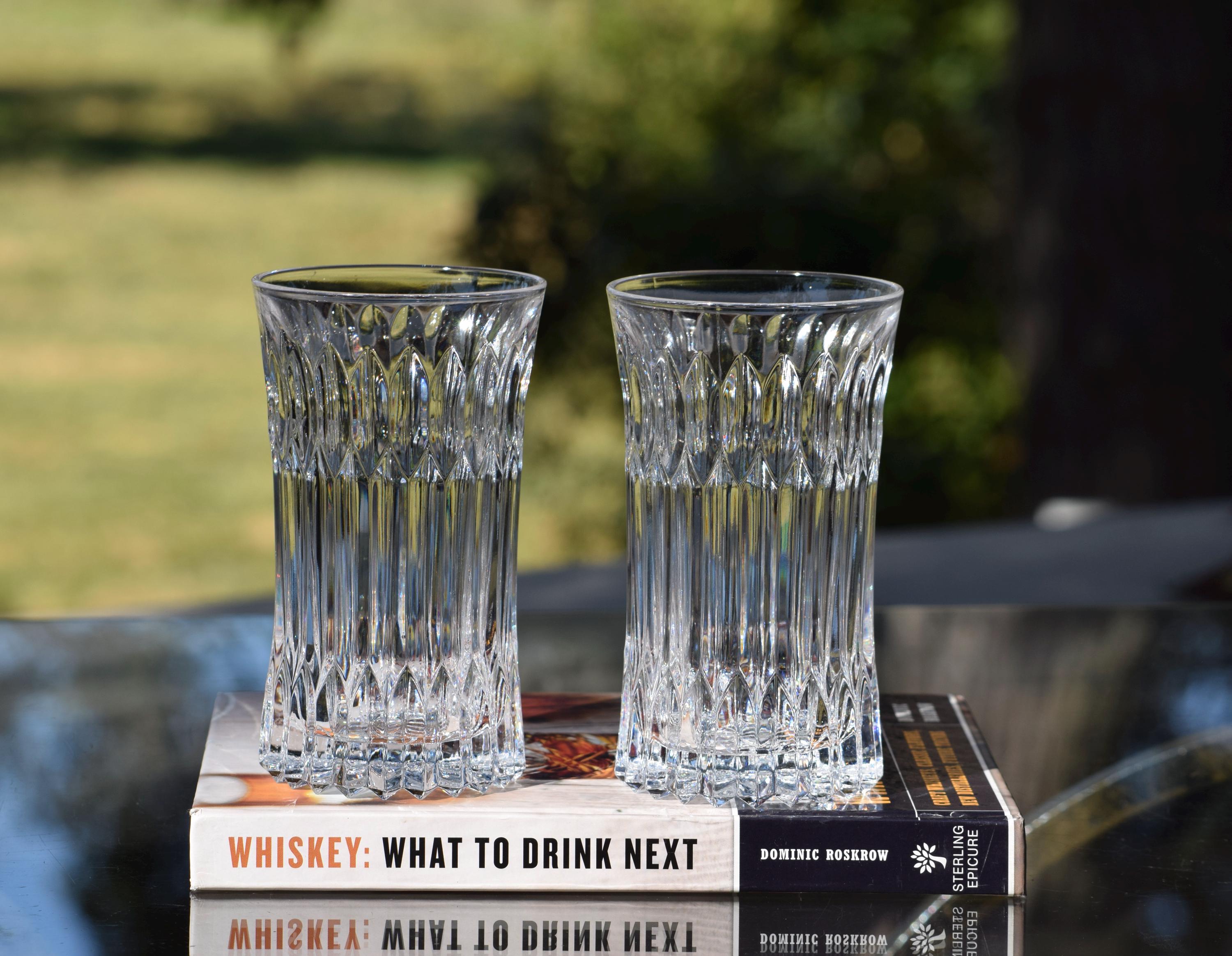 Nostalgia and Sophistication! 2 Vintage Highball Glasses, Fostoria, 1980's, Vintage Cocktail ~ Whiskey, Bourbon Glasses, Mad Men Barware Nostalgia and Sophistication! 2 Vintage Highball Glasses, Fostoria, 1980's, Vintage Cocktail ~ Whiskey, Bourbon Glasses, Mad Men Barware