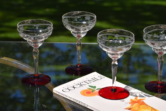 Vintage 4 oz clearance martini glasses