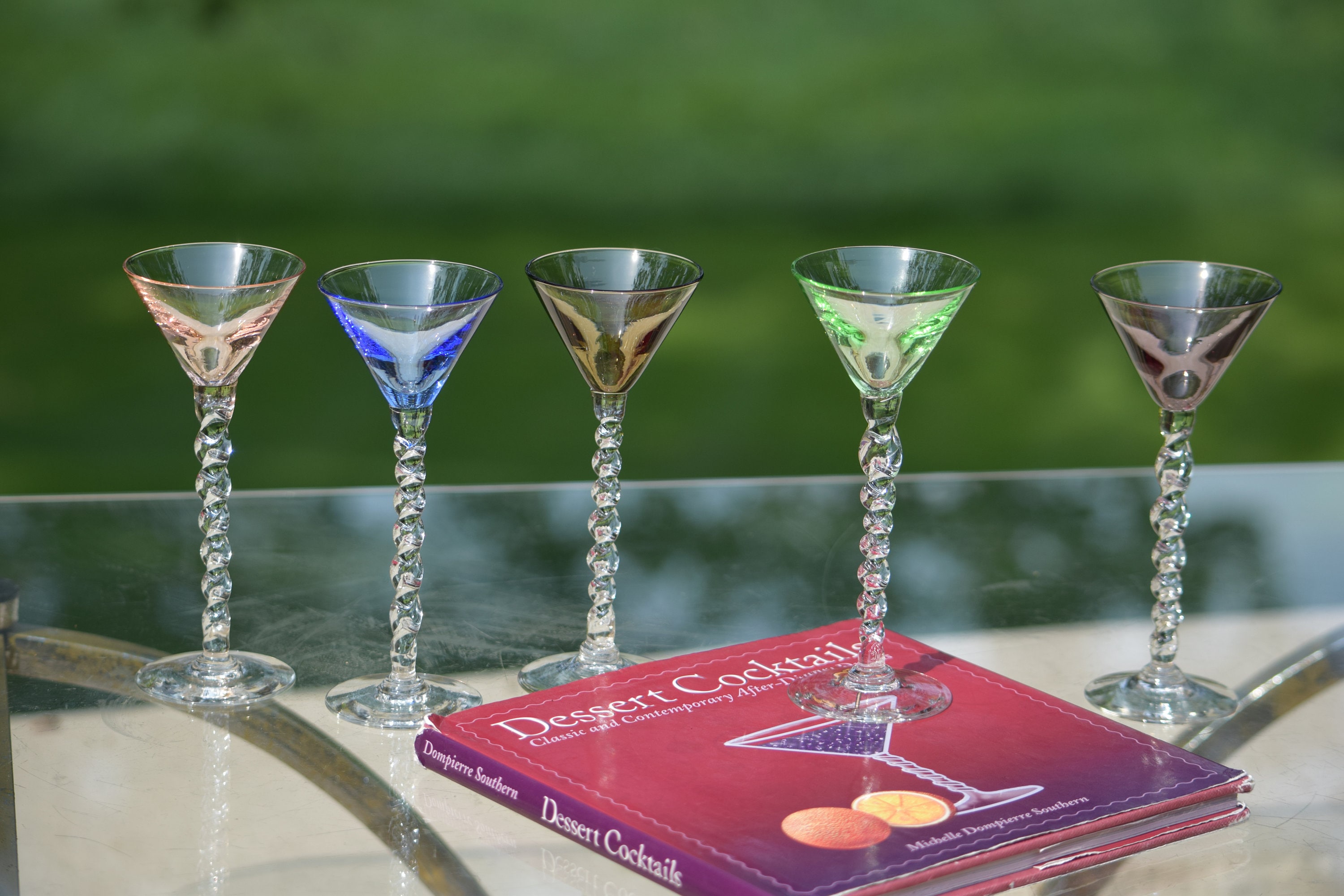 Art & Collectibles Five Vintage Colorful Liqueurs or Cordials Twisted