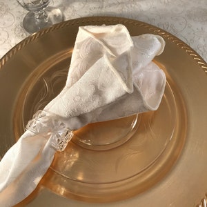 Vintage Fostoria Etched Glass Plates: Set of 4 Floral Appetizer Plates