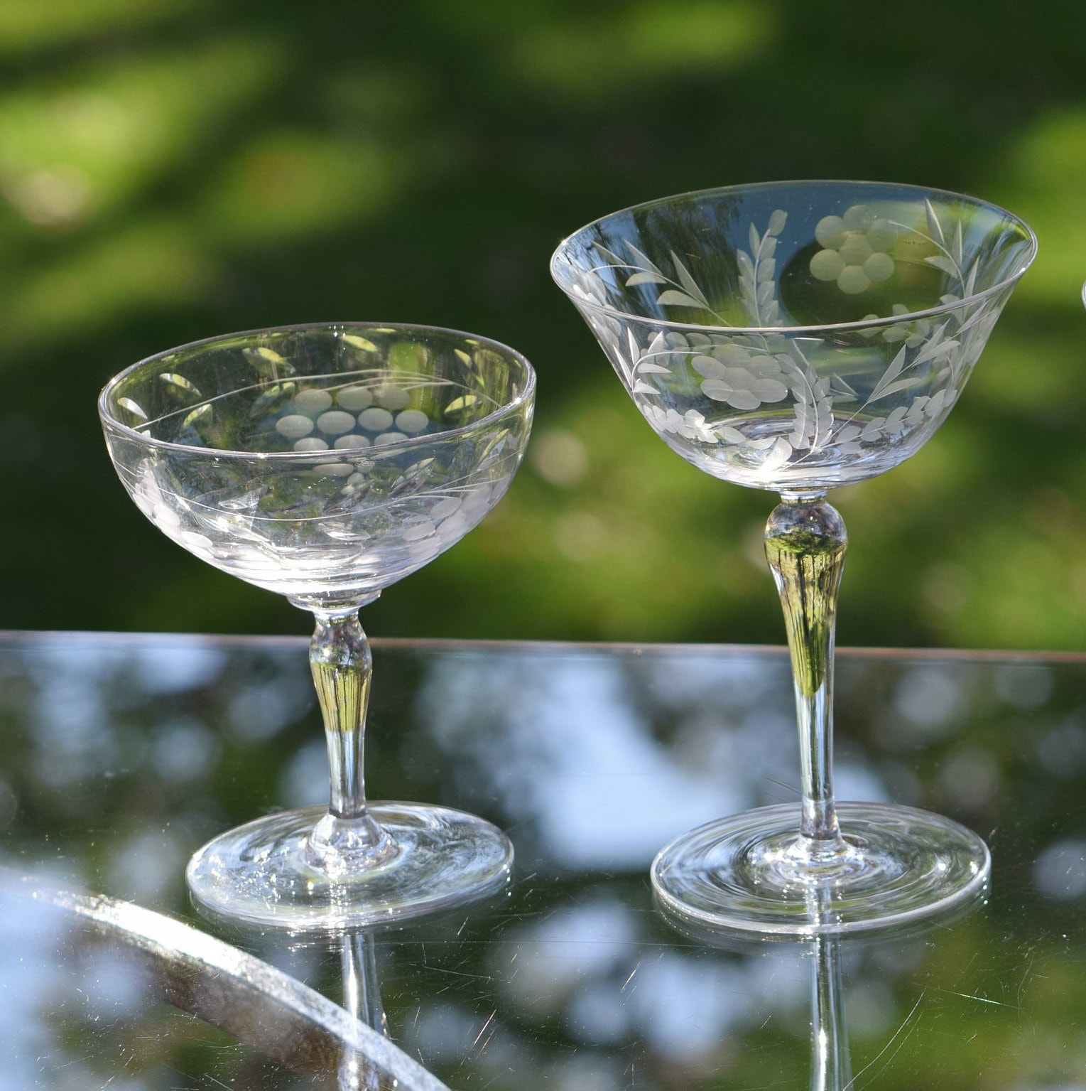ROXBURGH Martini Glasses | Vintage Art Deco Crystal Champagne Coupe Glasses  Set of 4 with 4 Cocktail…See more ROXBURGH Martini Glasses | Vintage Art