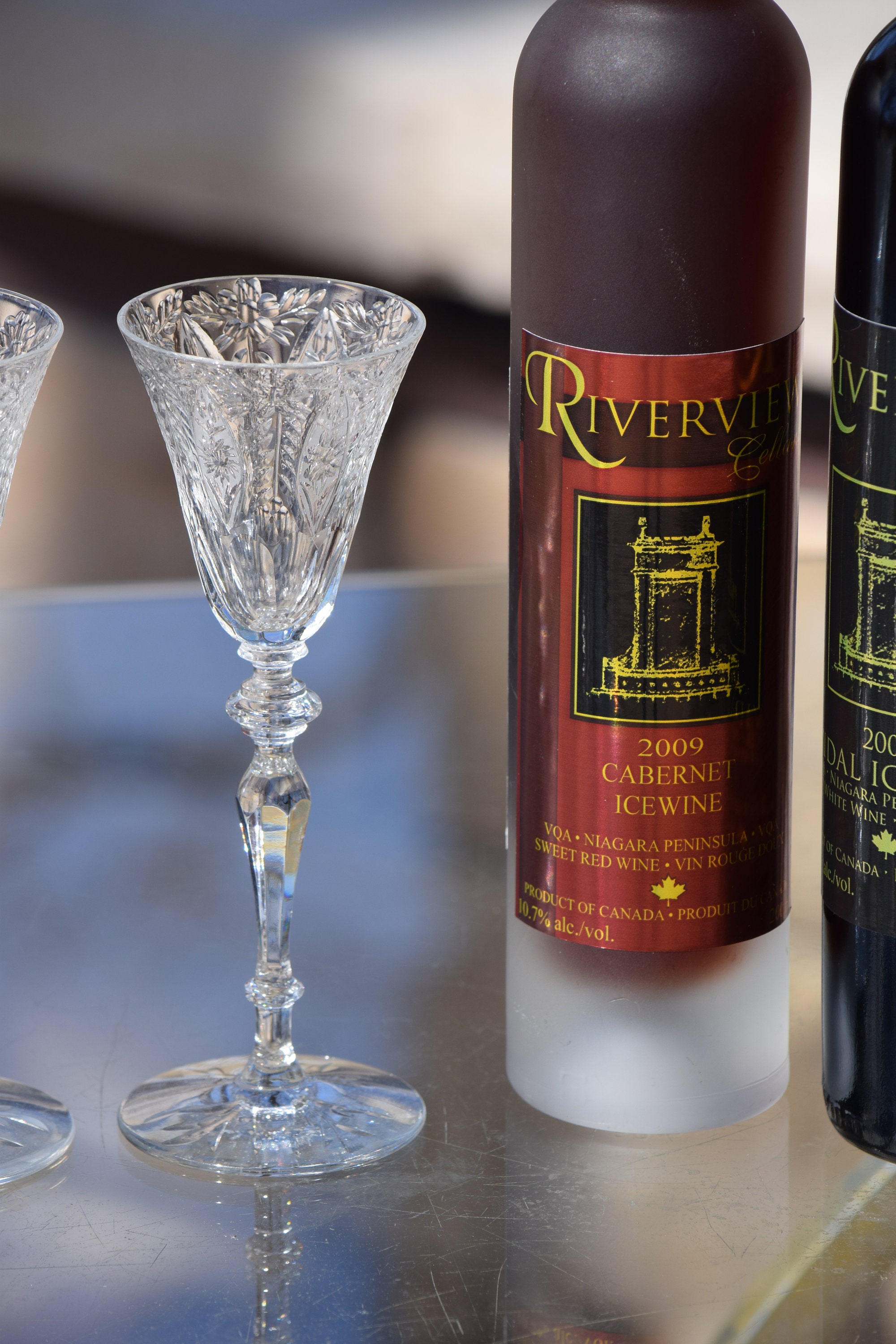 6 Vintage Etched Crystal Wine Liqueur Cordials, 1940, 2 oz After Dinner