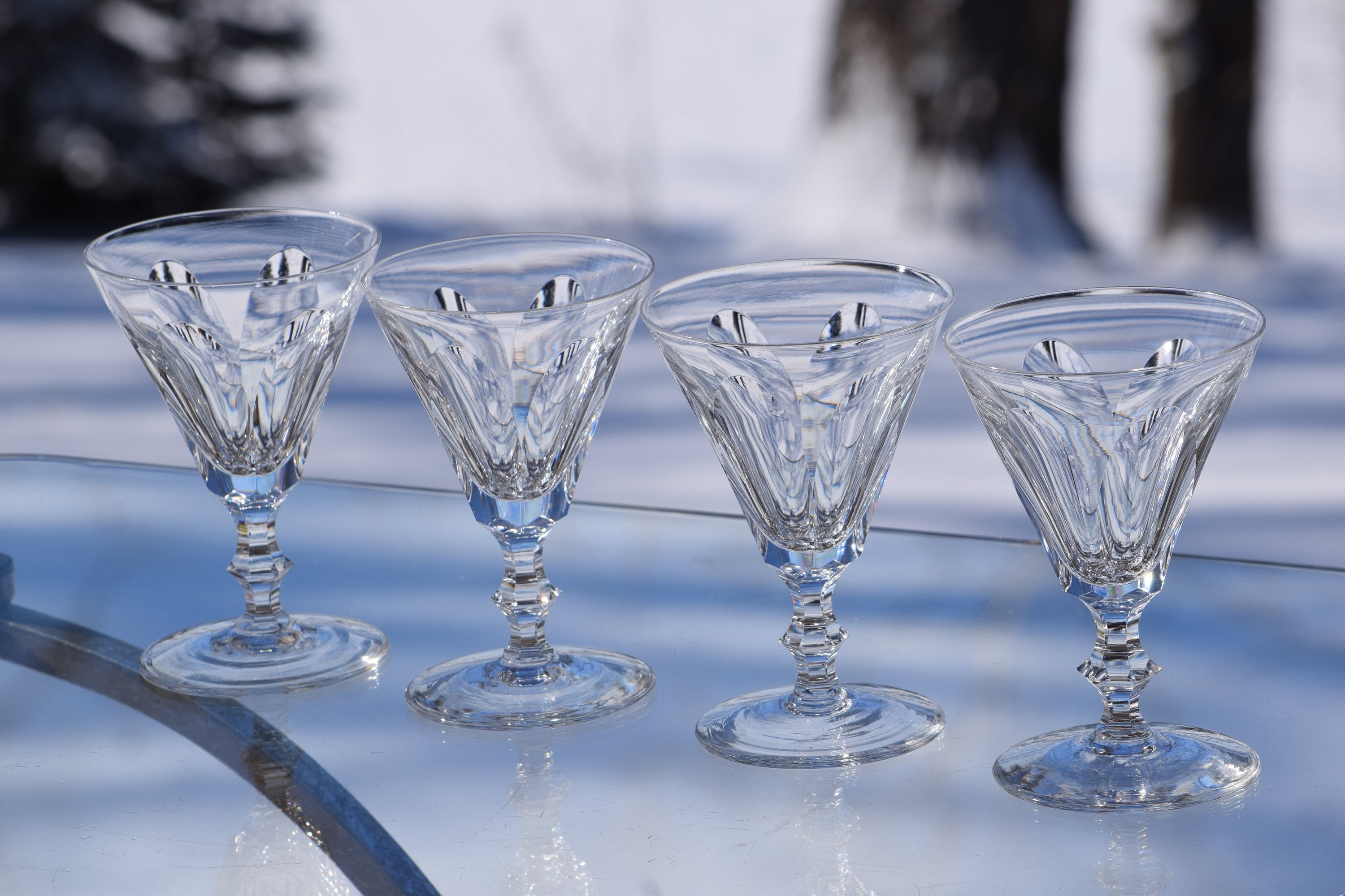Vintage Waterford CRYSTAL Wine Glasses, Set of 4, Waterford, Galtee