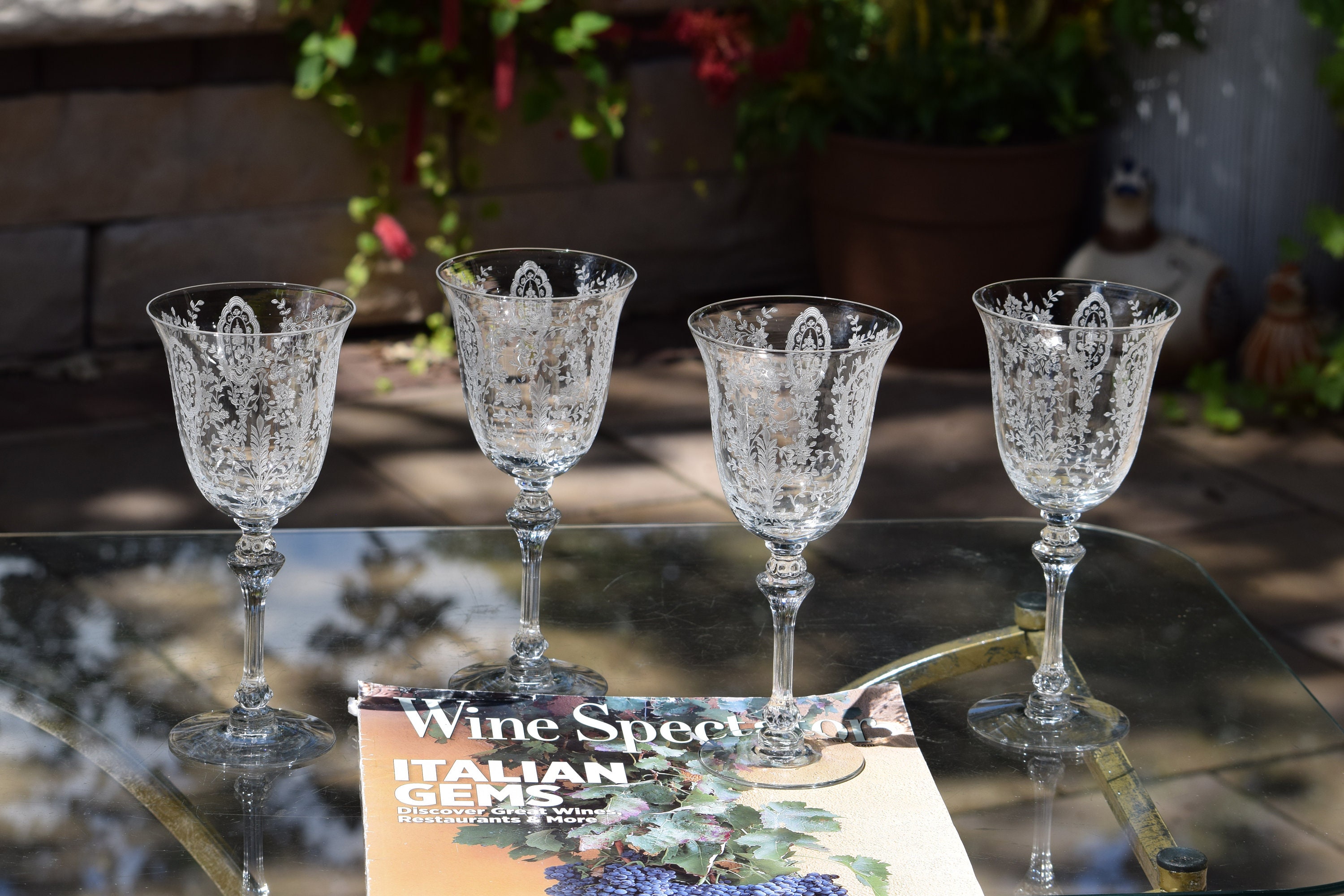 Antique / Vintage Crystal Glassware Stemware Wine Glasses from the 1940s ~  23 Pieces - Antiques & Collectibles - Bozeman, Montana, Facebook  Marketplace