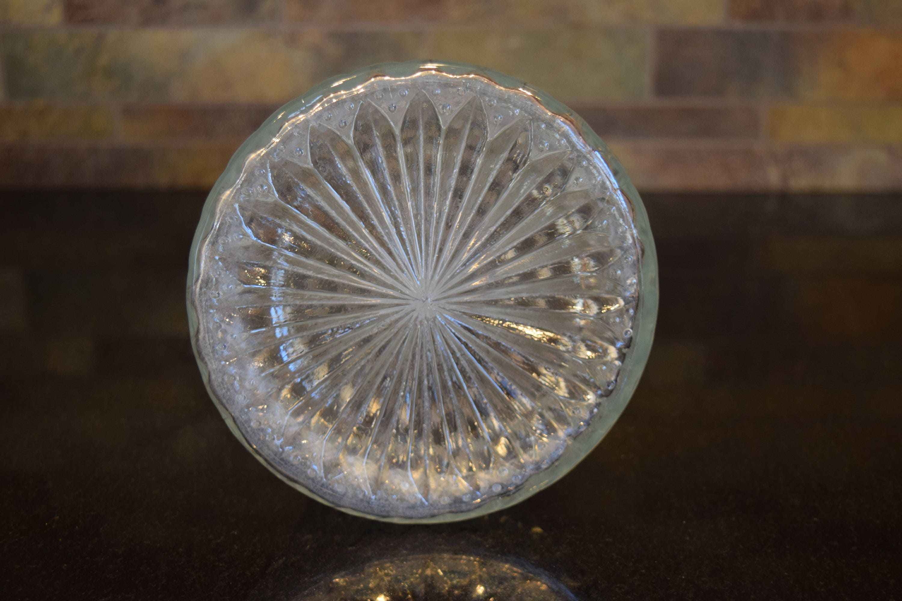 Vintage Wine Decanter Pitcher with Silver Top, circa 1940's, Home Bar