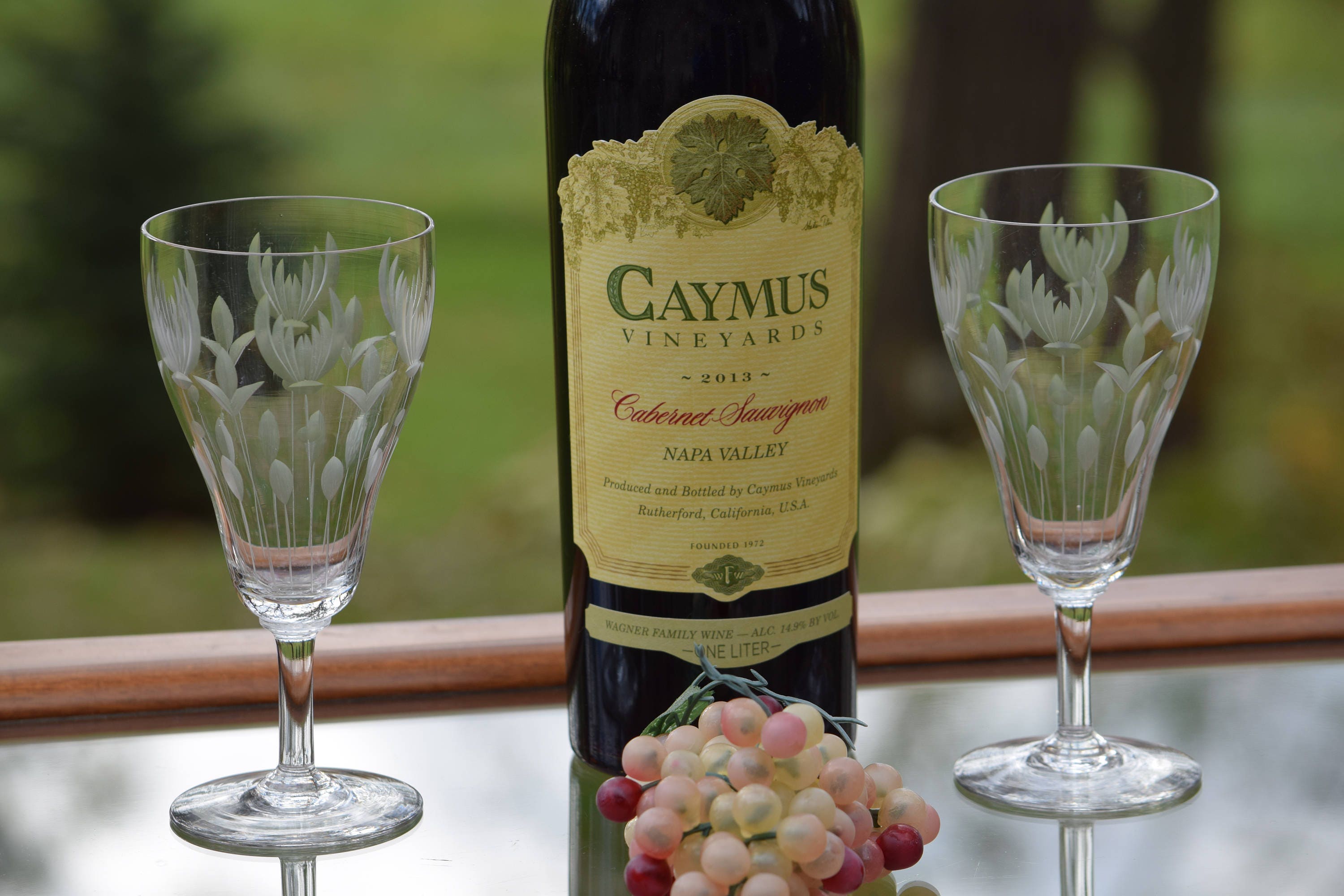 Beautiful Vintage Wine Glasses, Set of 4, Tiffin Franciscan, Pattern