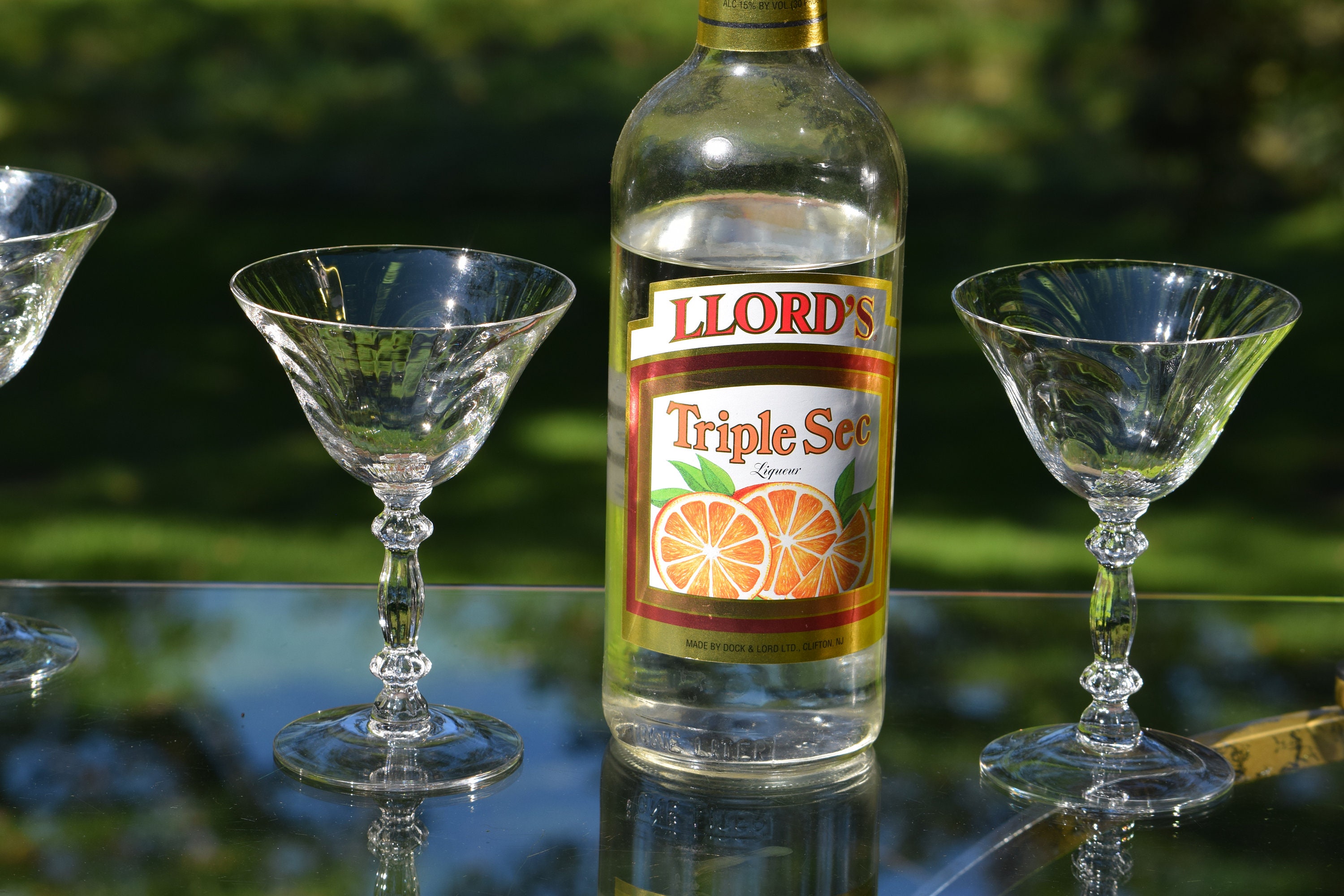 Vintage Cocktail Martini Glasses, Set of 6, Cambridge Caprice, circa