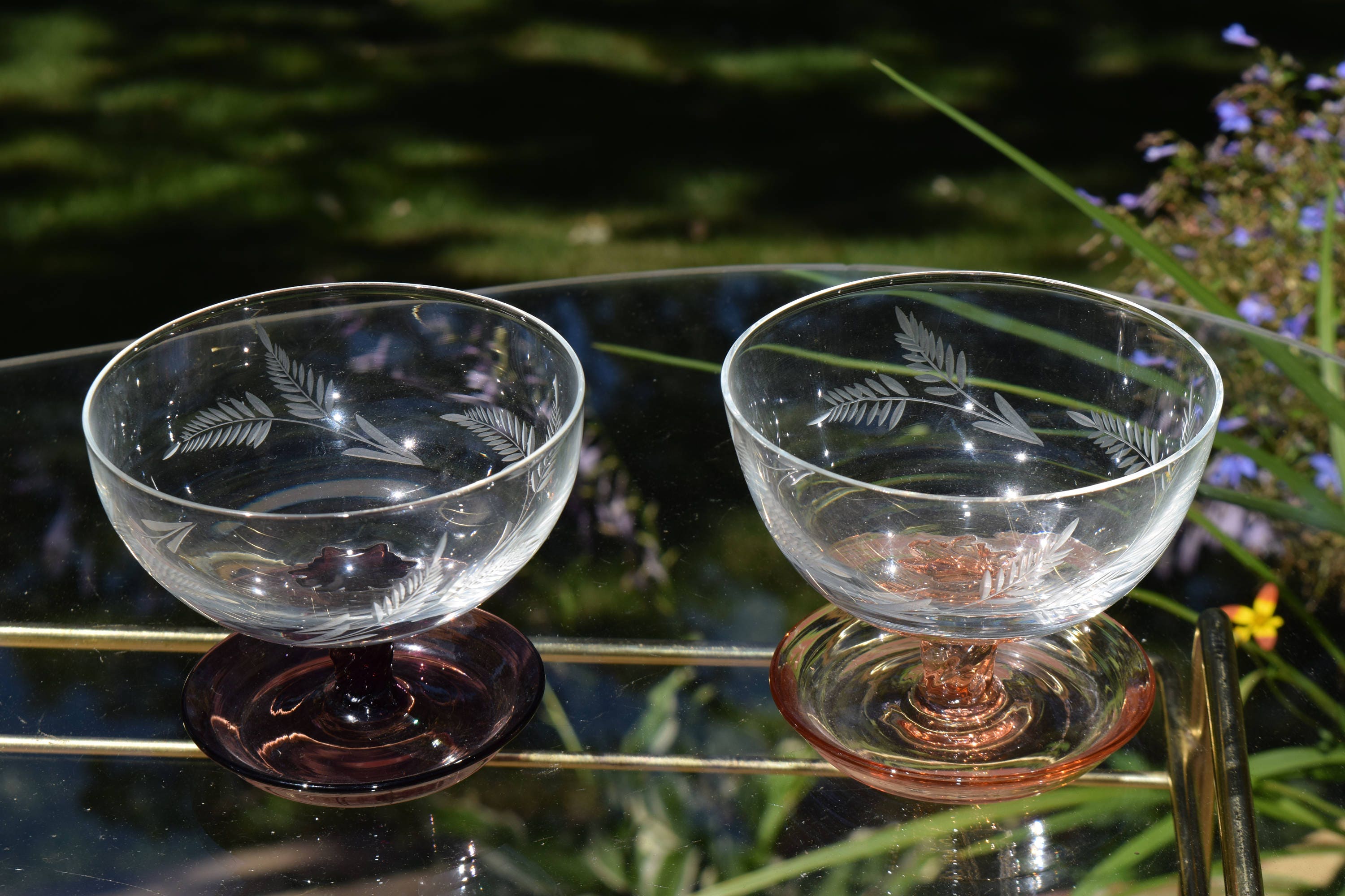 vintage manhattan cocktail glasses