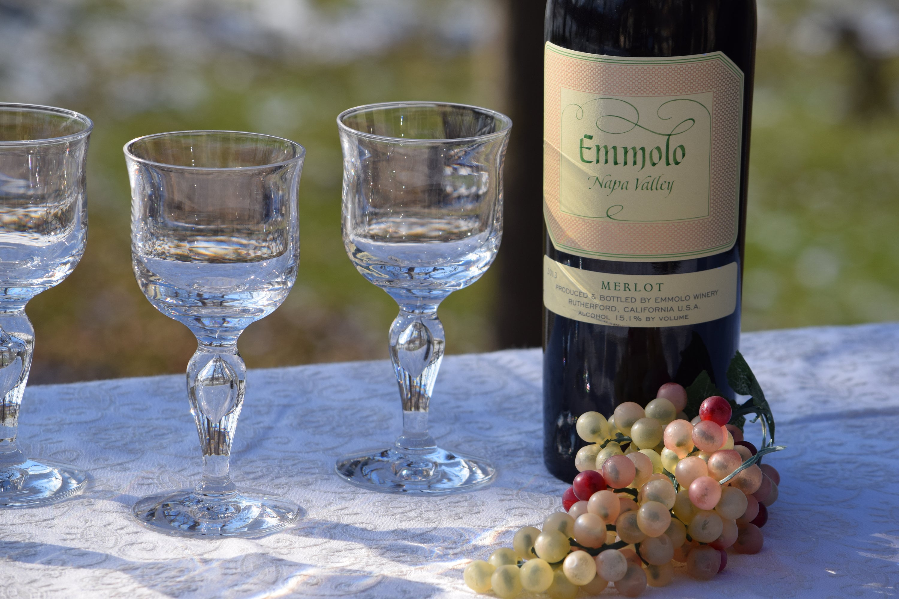 Vintage Bubble Stem Wine Glasses Set of 4 After Dinner Drink Etsy