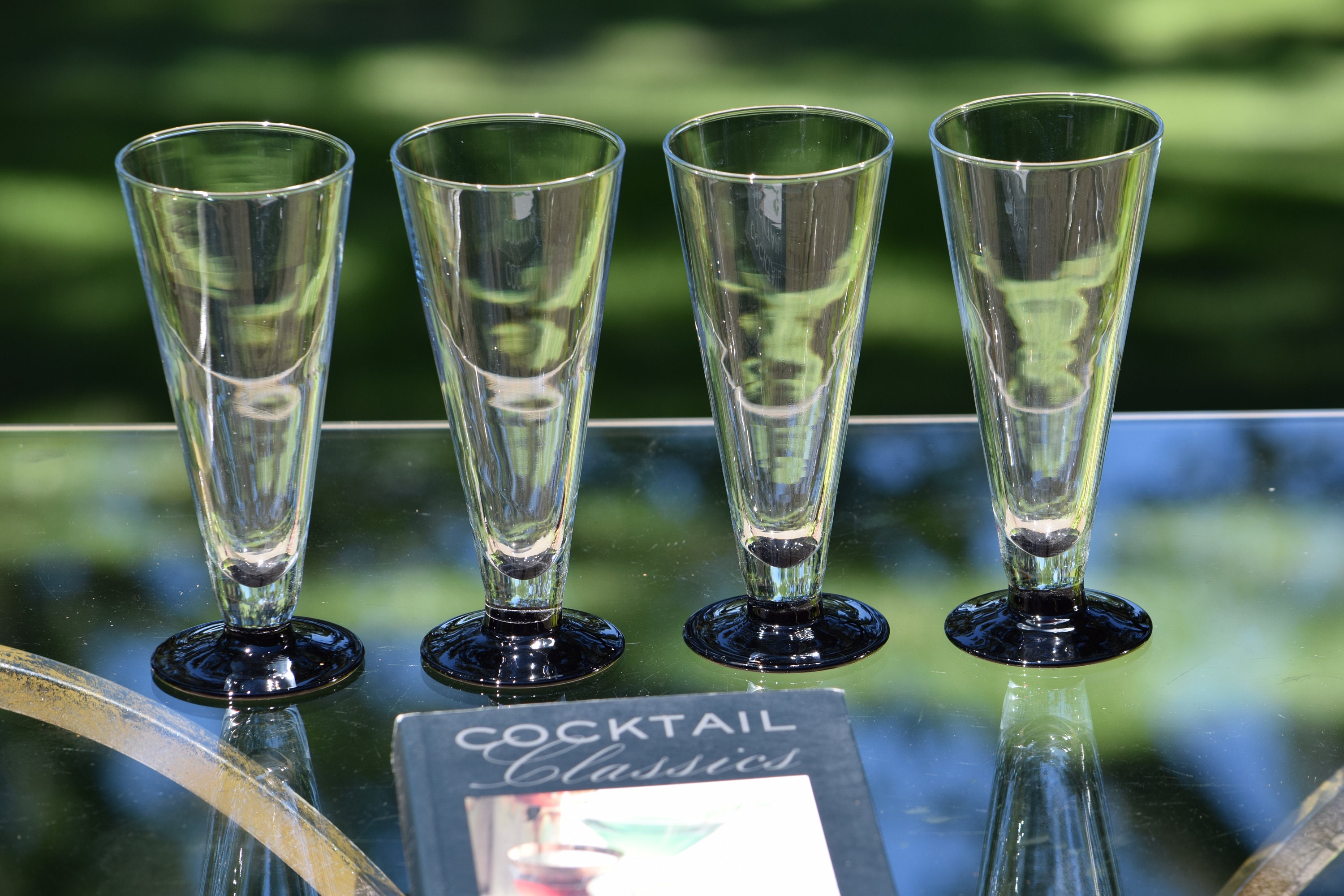 Vintage Cocktail Glasses, Set of 4, After Dinner Drink Glasses