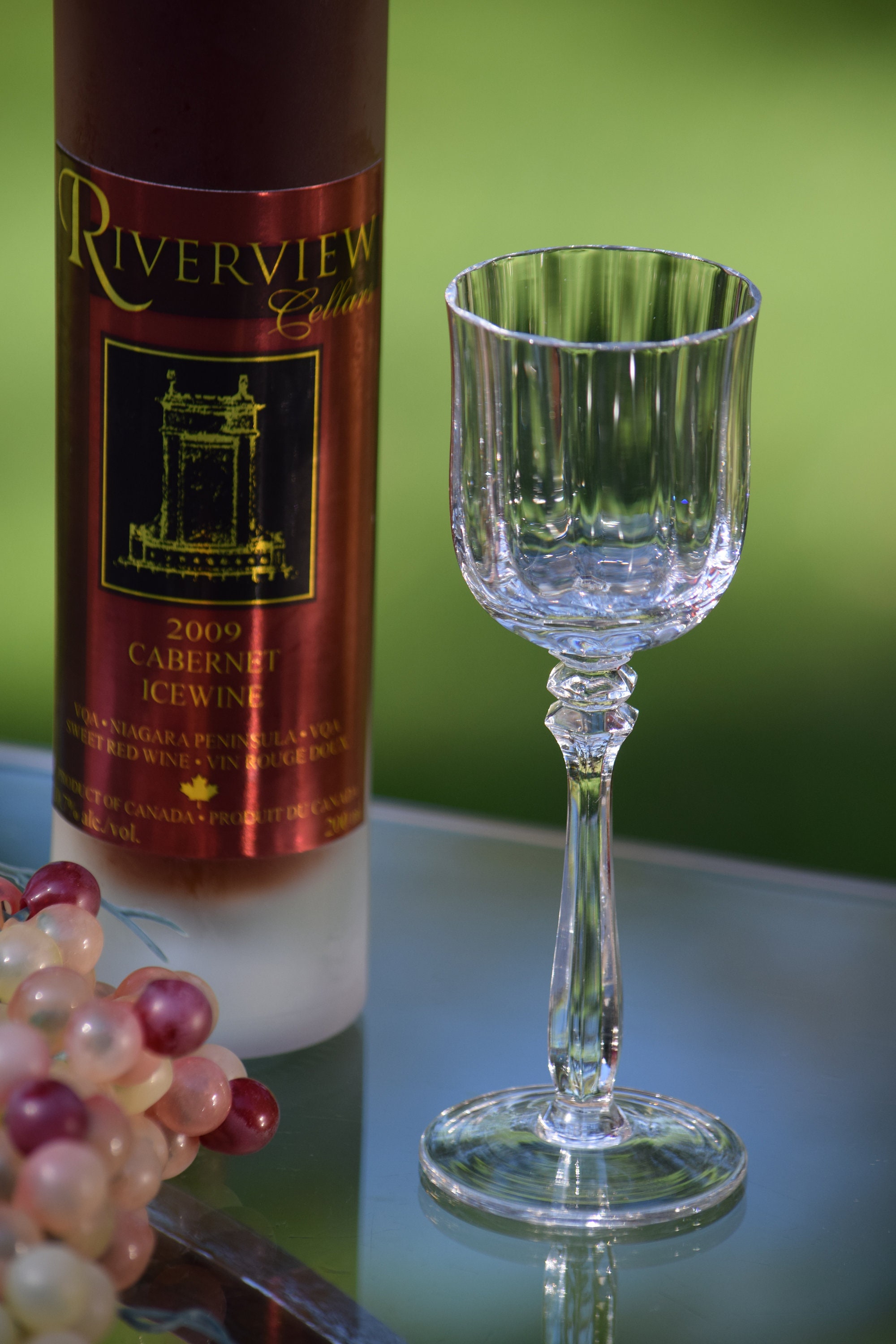 Vintage Crystal Wine Cordial Glasses, Set of 4, Mikasa, Seville, 1970's, Liquor Port Wine