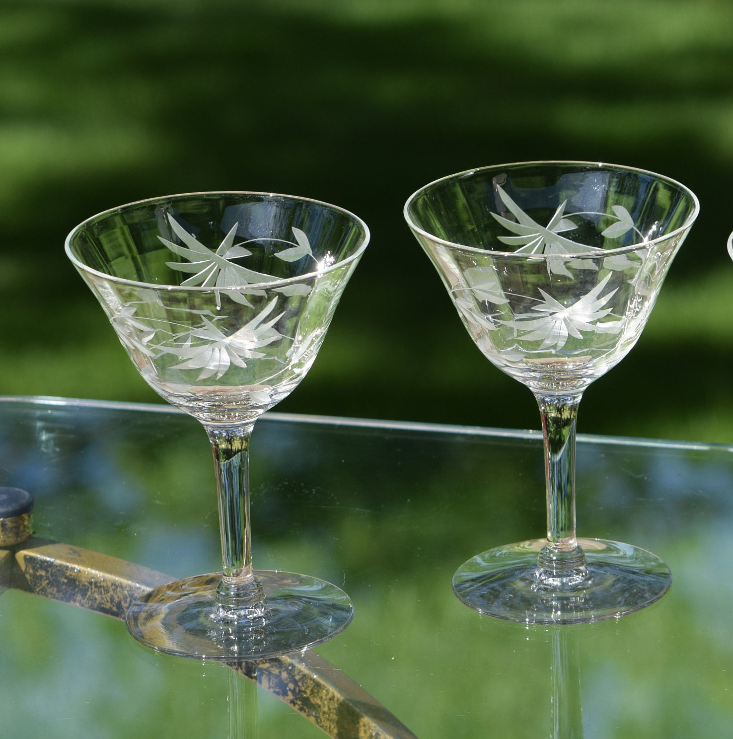 vintage manhattan cocktail glasses