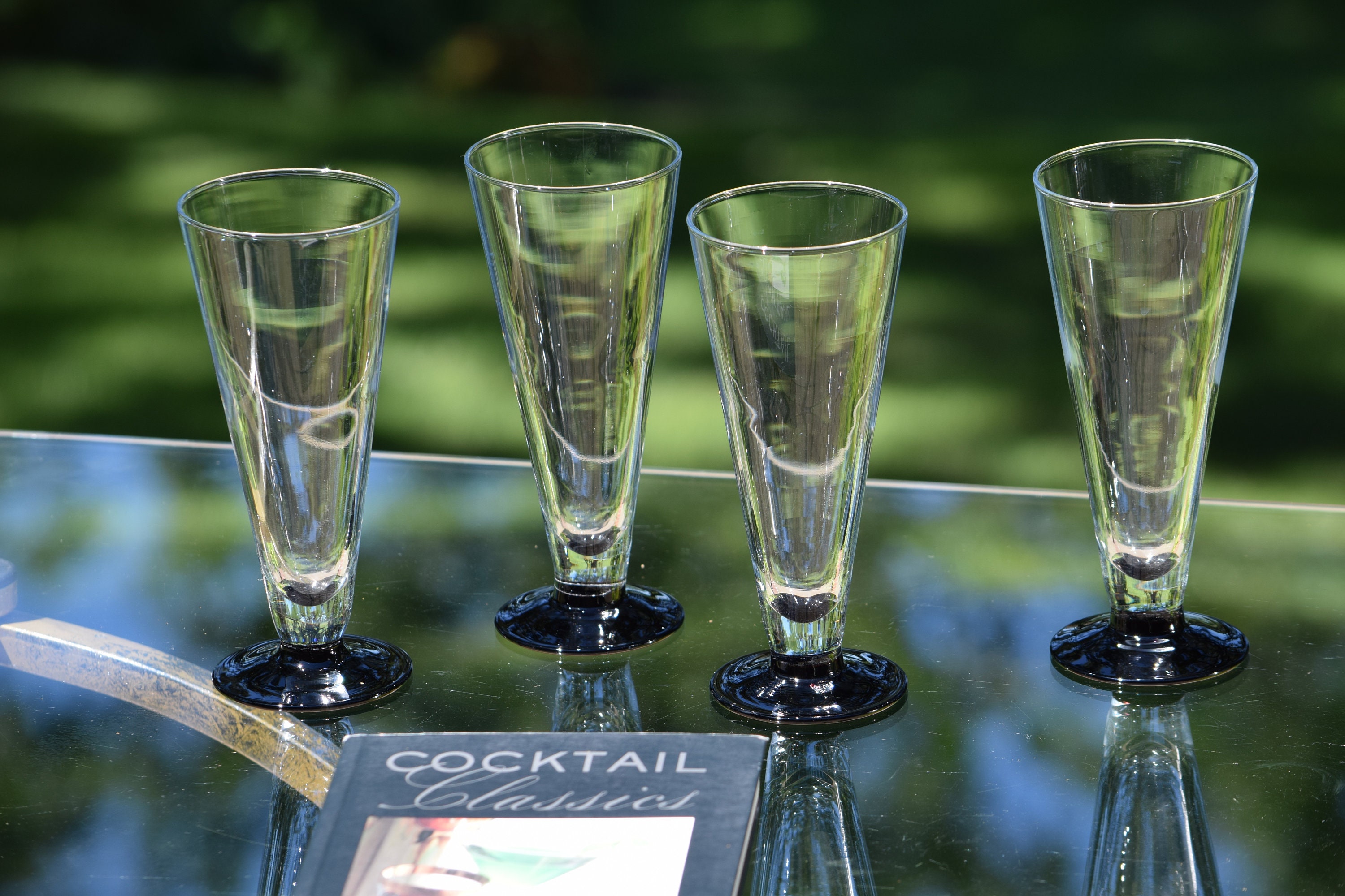 Vintage Cocktail Glasses, Set of 4, After Dinner Drink Glasses