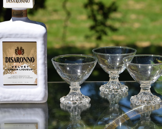 Vintage Cocktail Martini Glasses: 1950s Imperial Glass, Set of 6