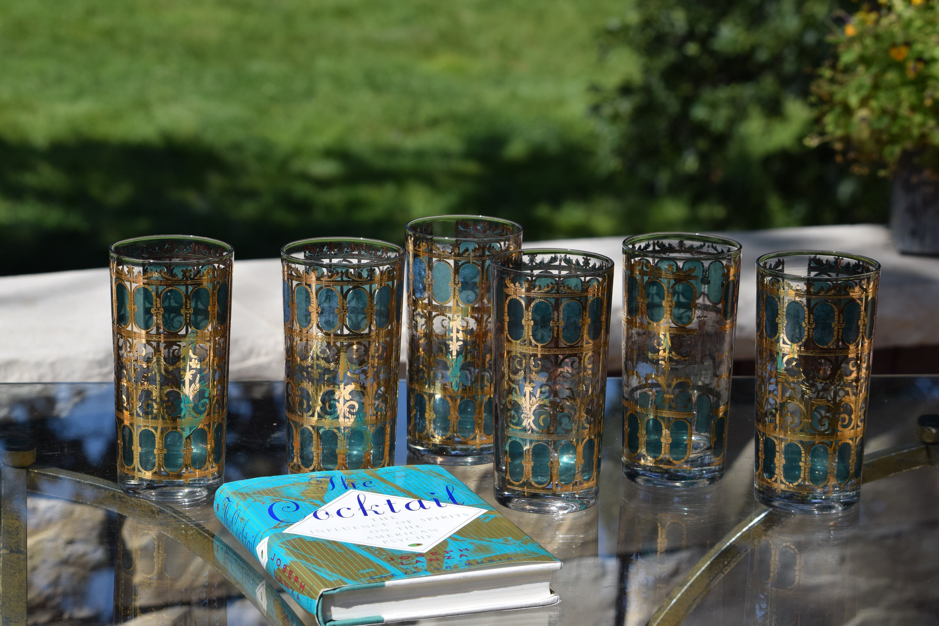 Vintage Culver Highball Glasses, Set of 6 - Hunt and Bloom