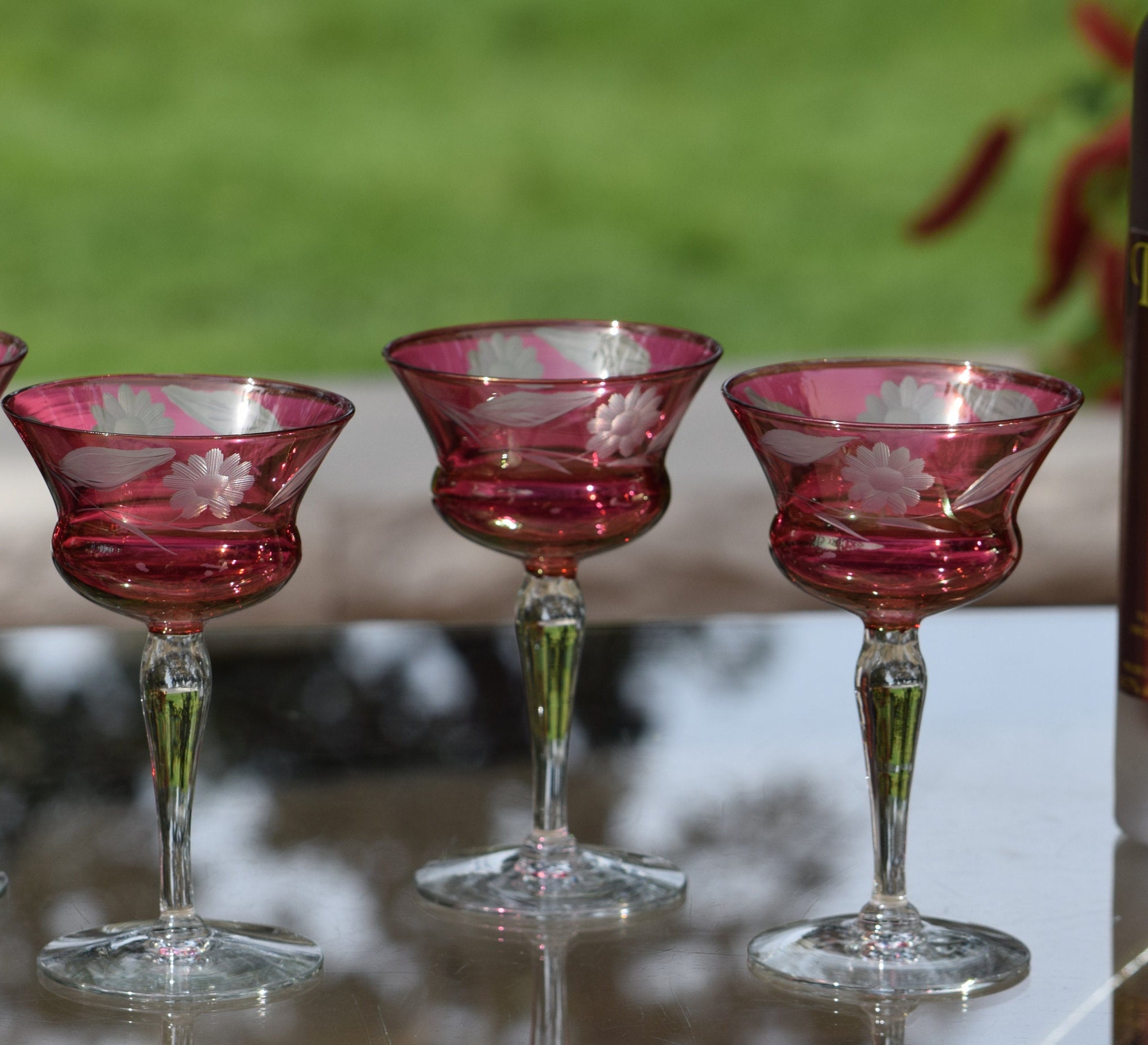 Cheers® Ruby Set of 4 Wine Glasses