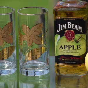 4 Vintage Cocktail Highball Glasses, Set of 4 LIBBEY Vintage Whiskey Bourbon Glasses, Vintage MCM Barware, Mixologist Craft Cocktail Glasses