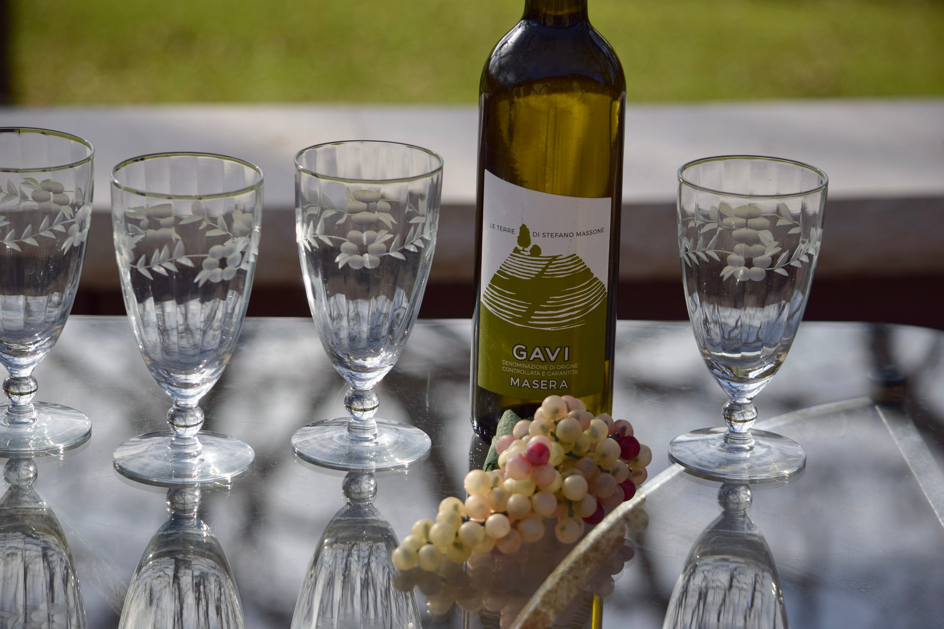 6 Vintage Etched Cocktail Glasses ~ Wine Glasses, 10 oz Cocktail Mimosa  Glasses, Tall Cocktail glasses, Summer Cocktail Glasses