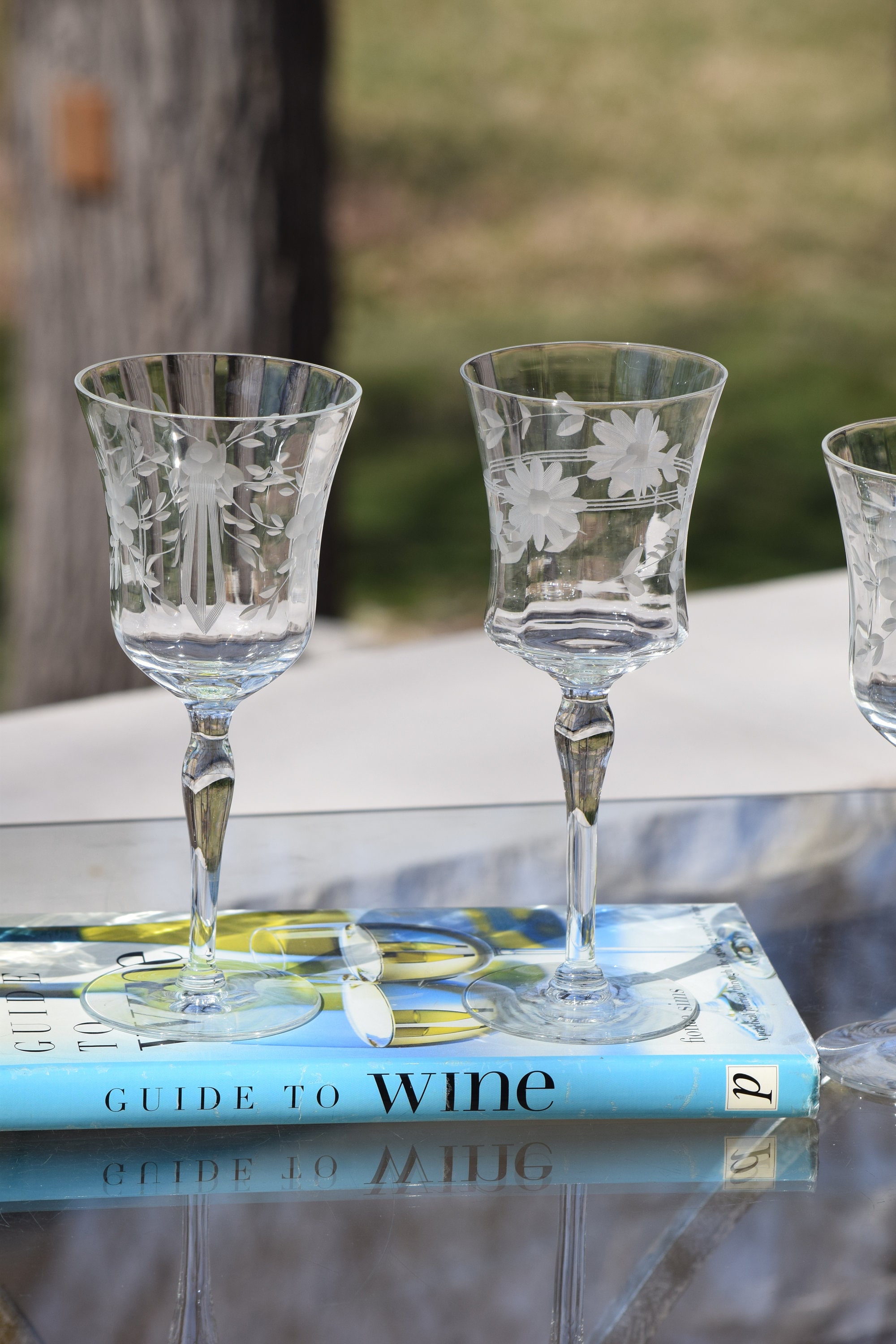 Sienna Etched Water Glasses - Set of 6