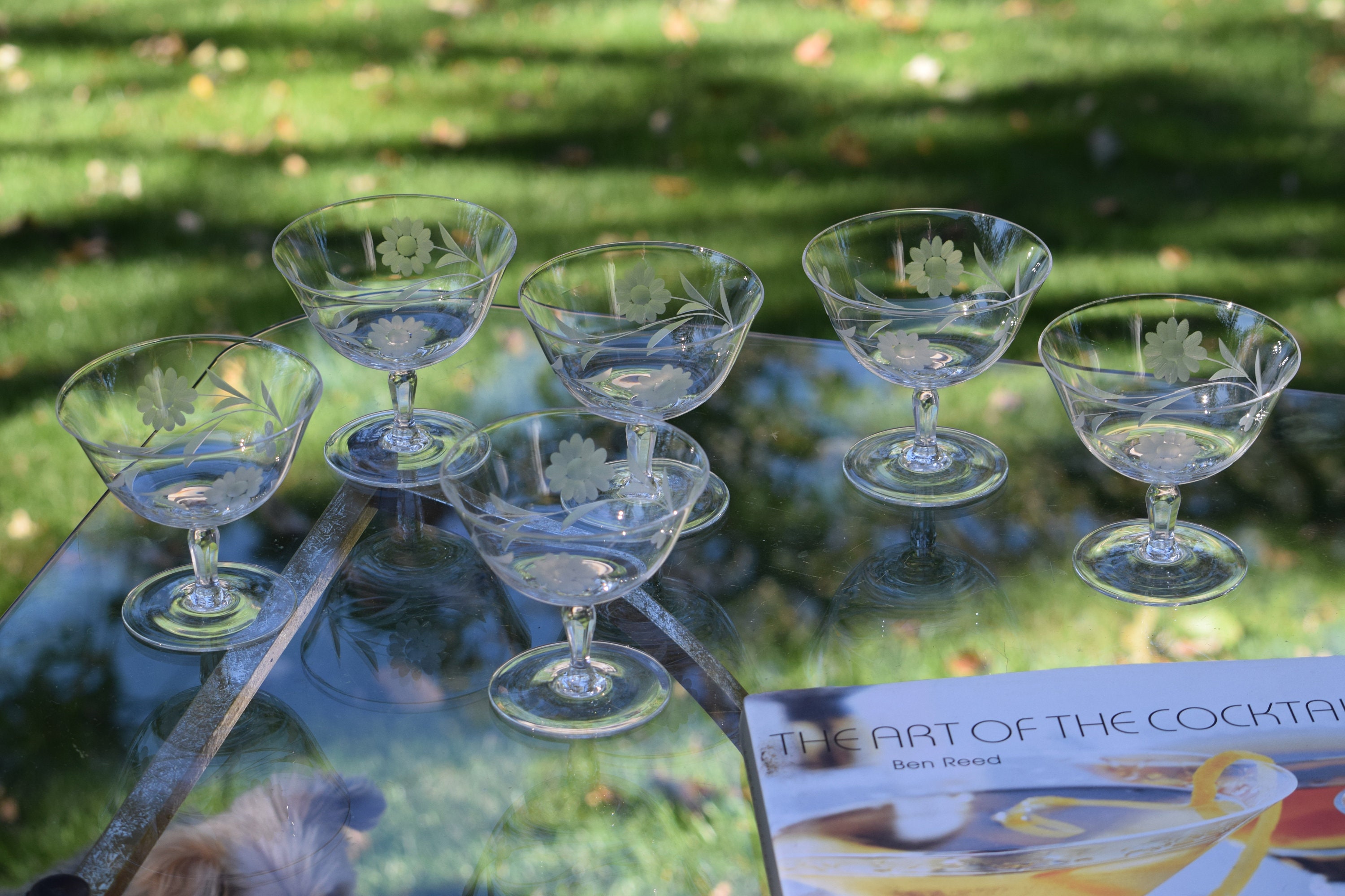 vintage manhattan cocktail glasses